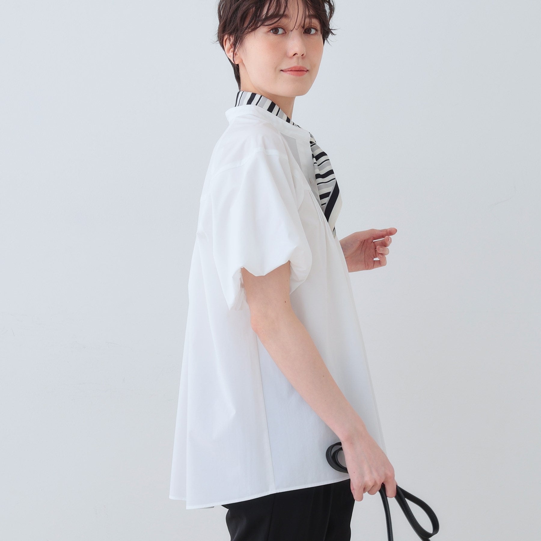 インディヴィ INDIVI 【撥水/UV/SETUP可能】アクティブブラウス (レッド(062)) レッド(062)