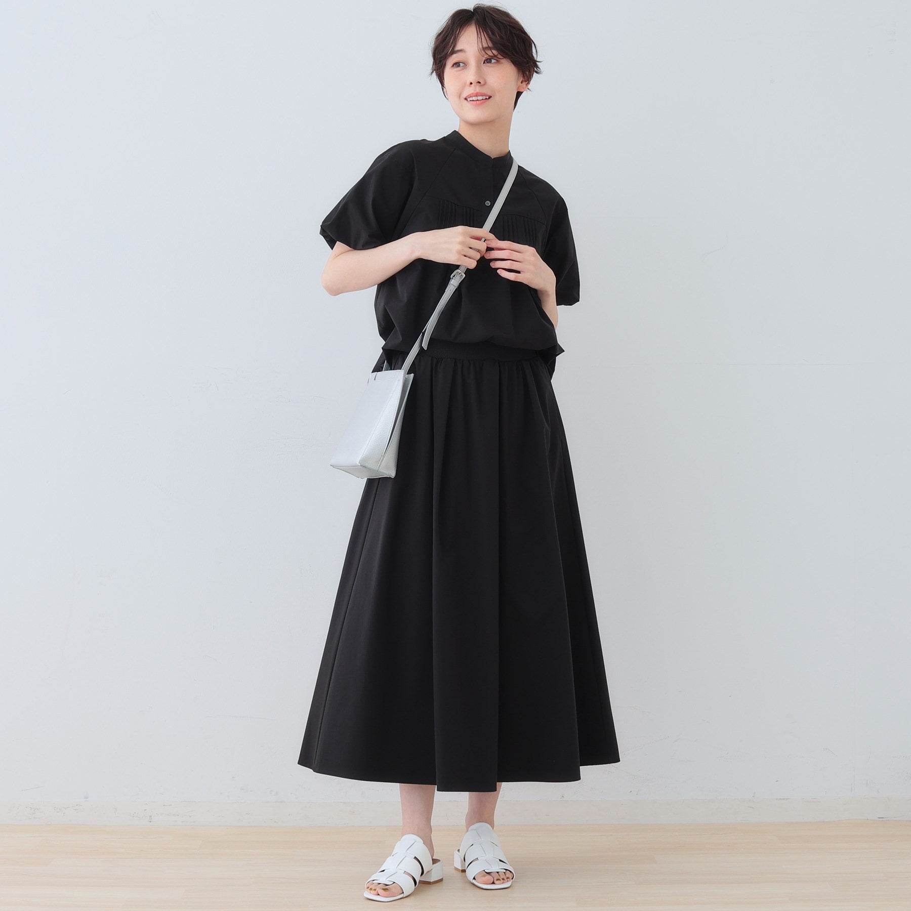 インディヴィ INDIVI 【撥水/UV/SETUP可能】アクティブブラウス (レッド(062)) レッド(062)