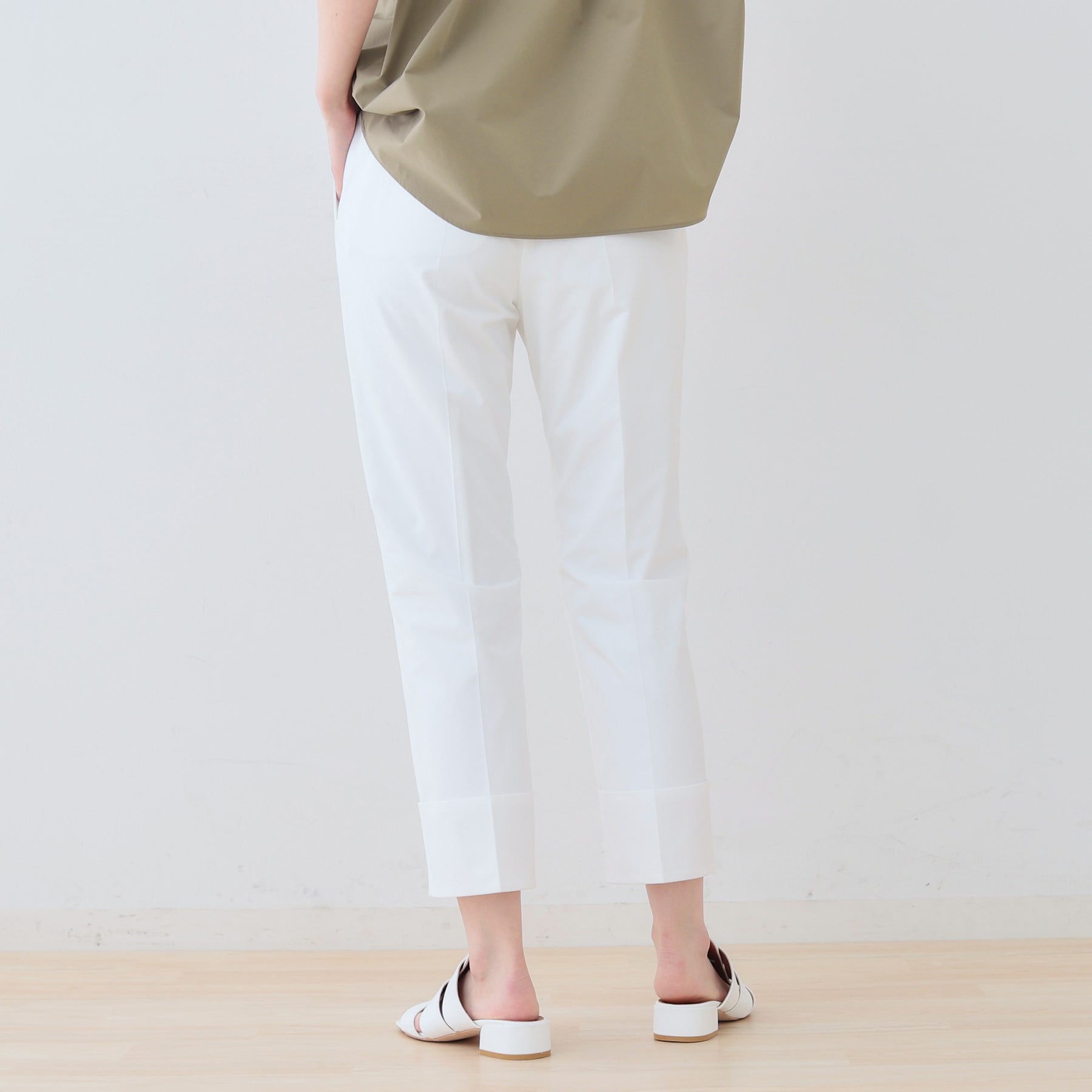 インディヴィ INDIVI 【撥水/UV/SETUP可能】アクティブパンツ (ブラック(019)) ブラック(019)