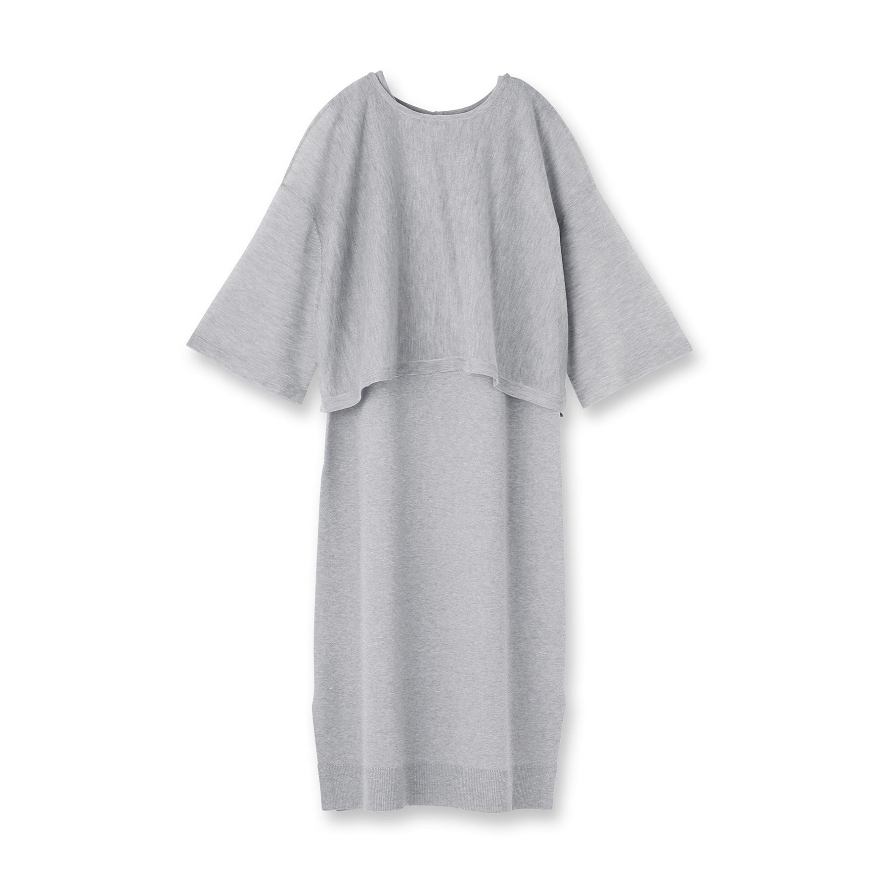 インディヴィ INDIVI 【2点セット】前後2WAYニットワンピース (ブラック(019)) ブラック(019)