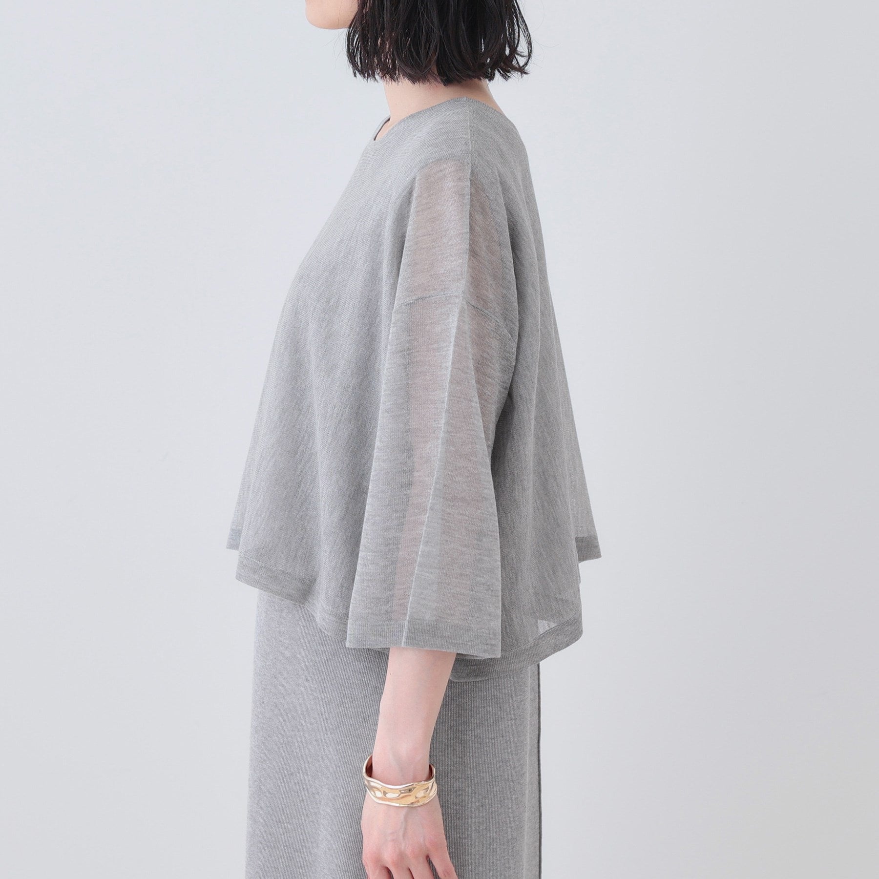 インディヴィ INDIVI 【2点セット】前後2WAYニットワンピース (ブラック(019)) ブラック(019)