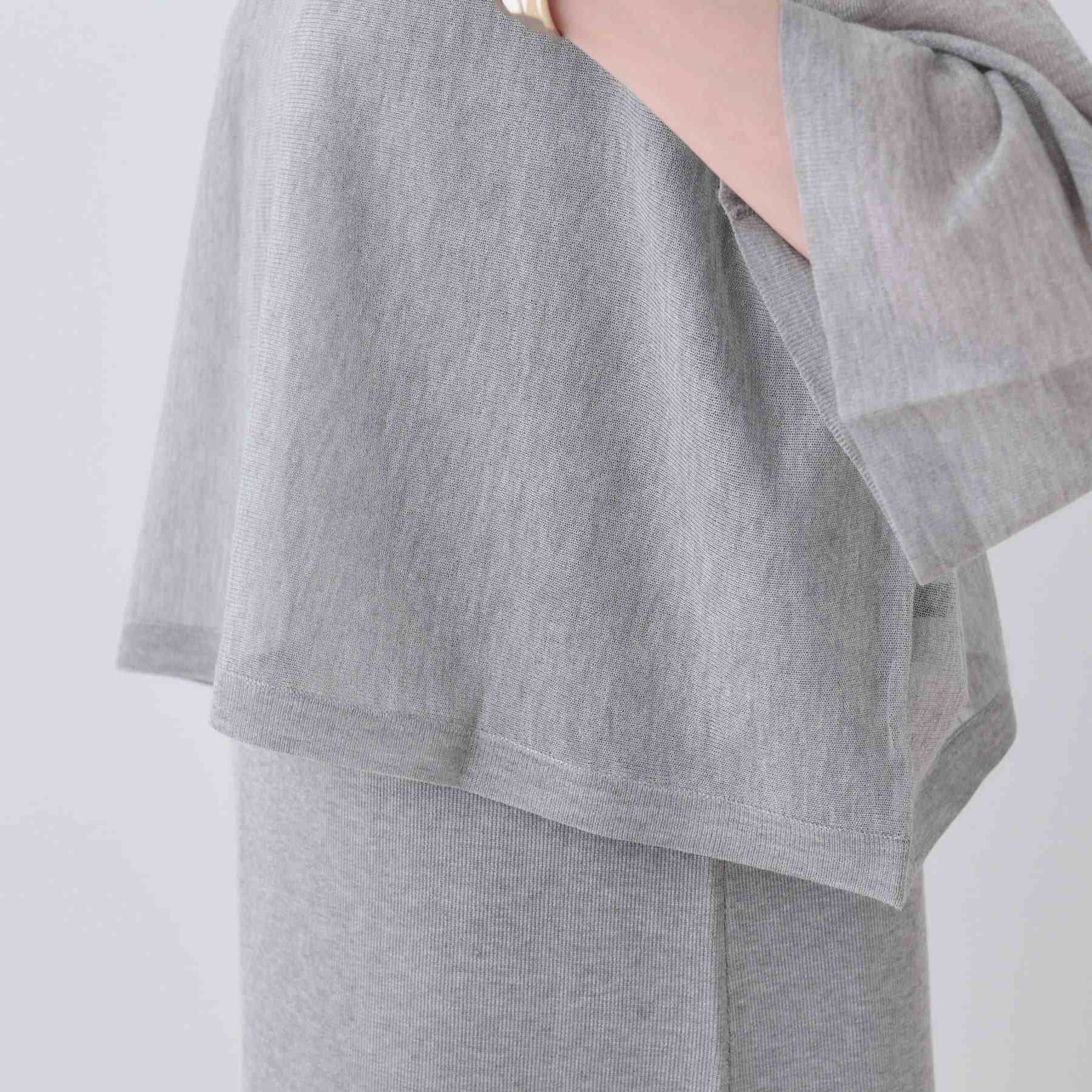 インディヴィ INDIVI 【2点セット】前後2WAYニットワンピース (ブラック(019)) ブラック(019)