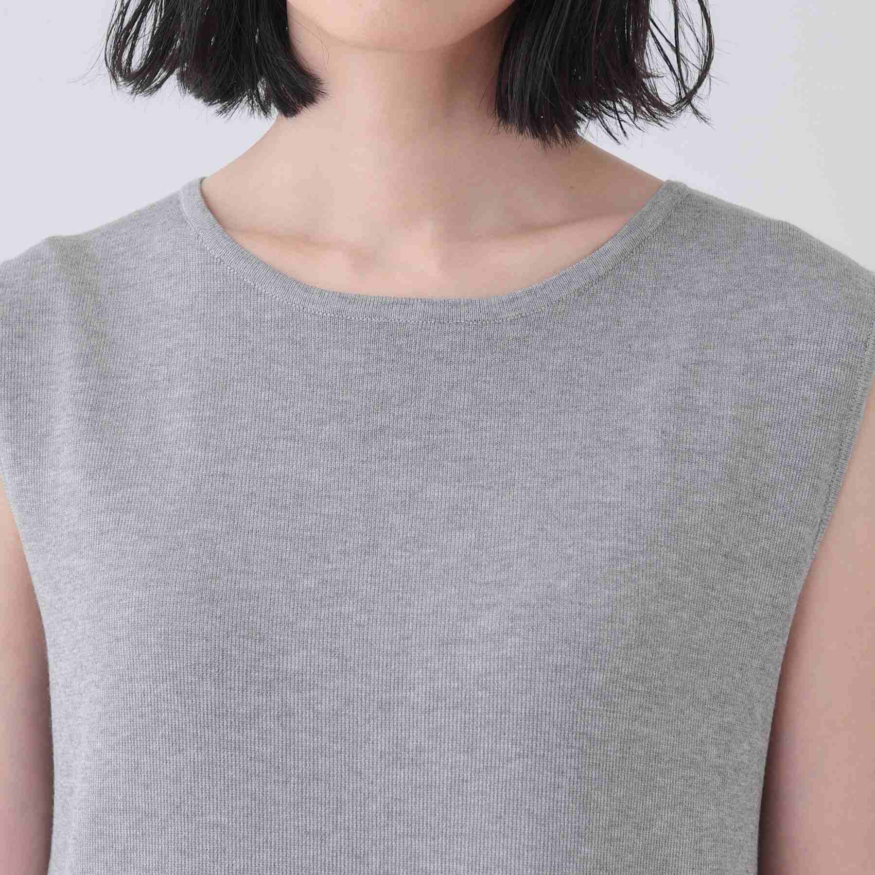 インディヴィ INDIVI 【2点セット】前後2WAYニットワンピース (ブラック(019)) ブラック(019)