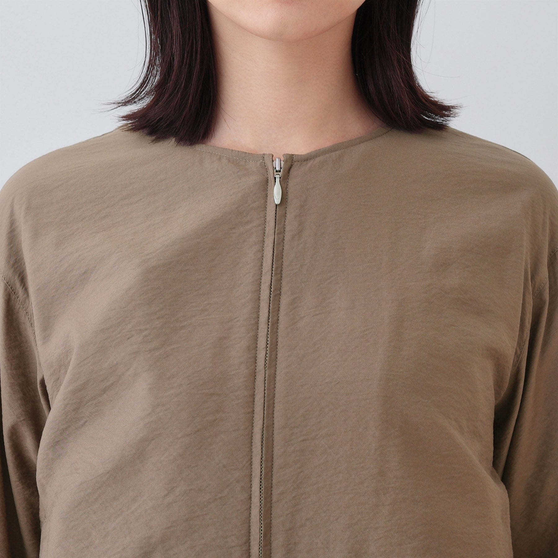 インディヴィ INDIVI ワッシャーブルゾン (ブラック(019)) ブラック(019)