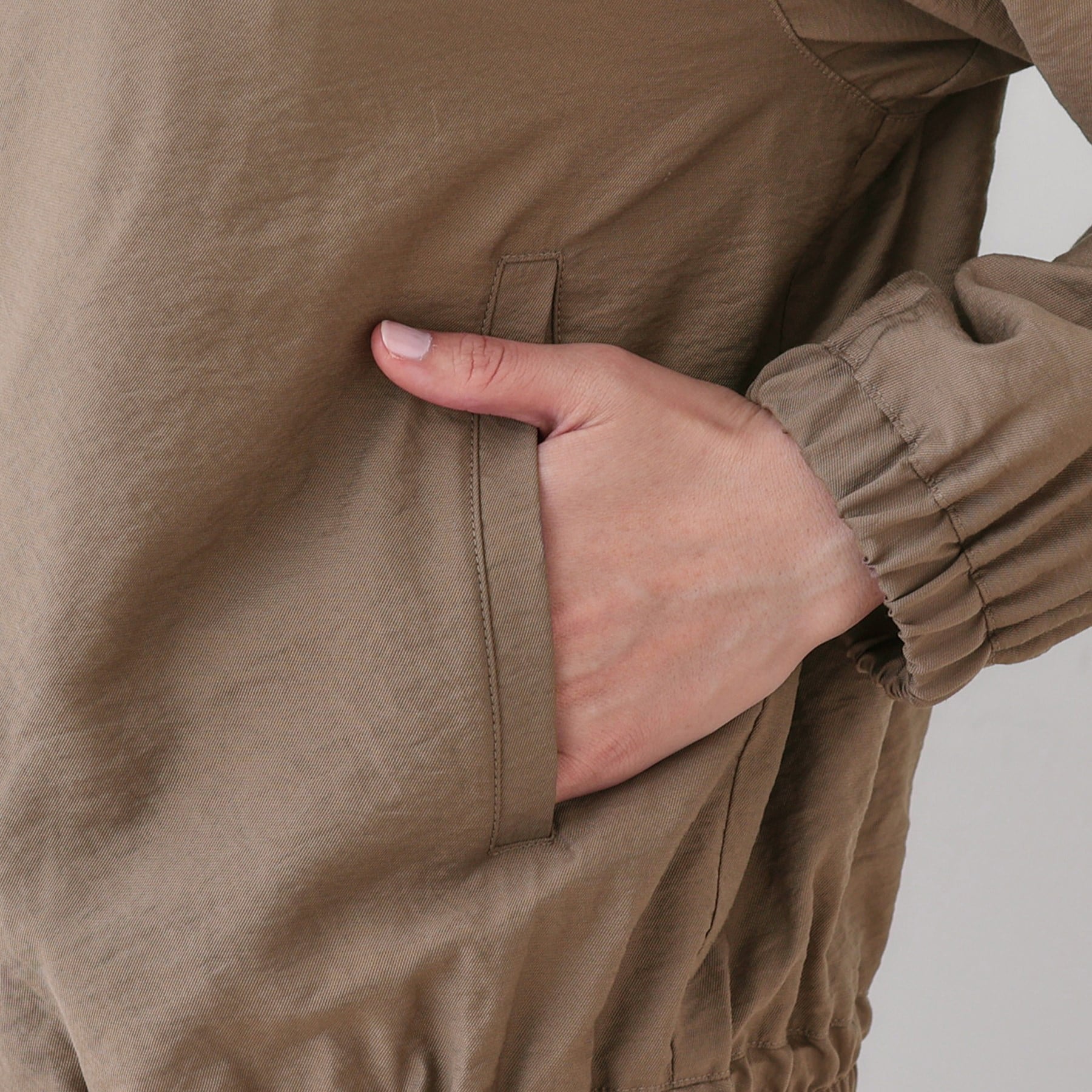 インディヴィ INDIVI ワッシャーブルゾン (ブラック(019)) ブラック(019)