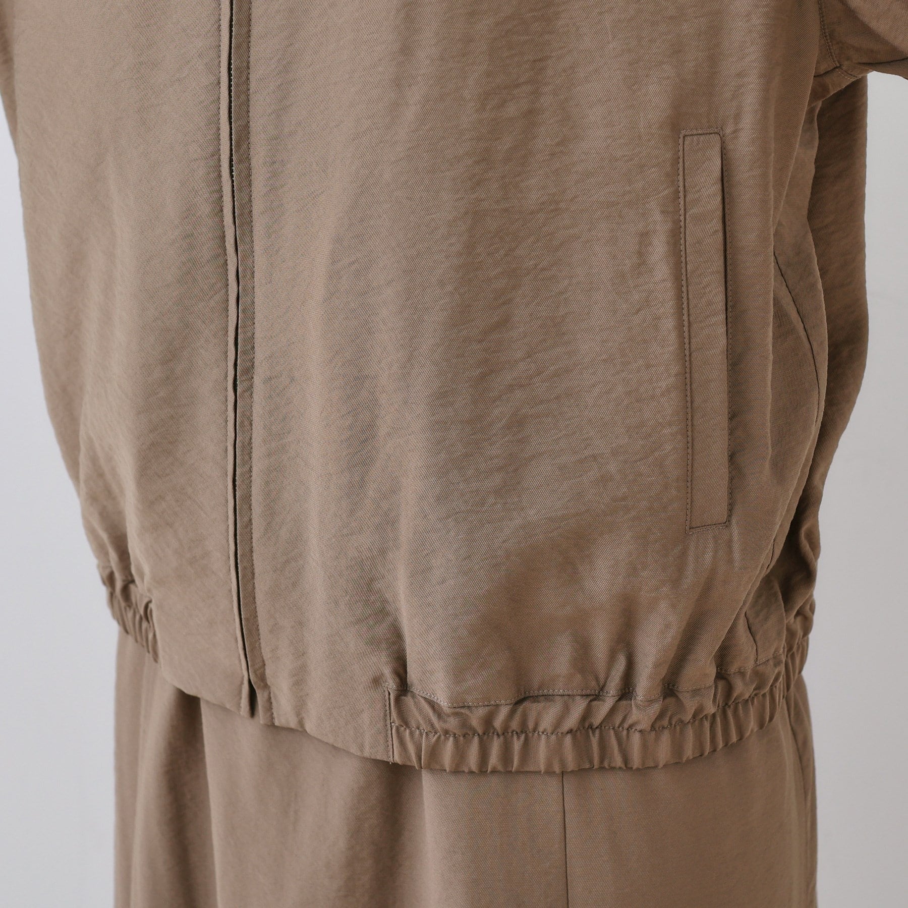 インディヴィ INDIVI ワッシャーブルゾン (ブラック(019)) ブラック(019)