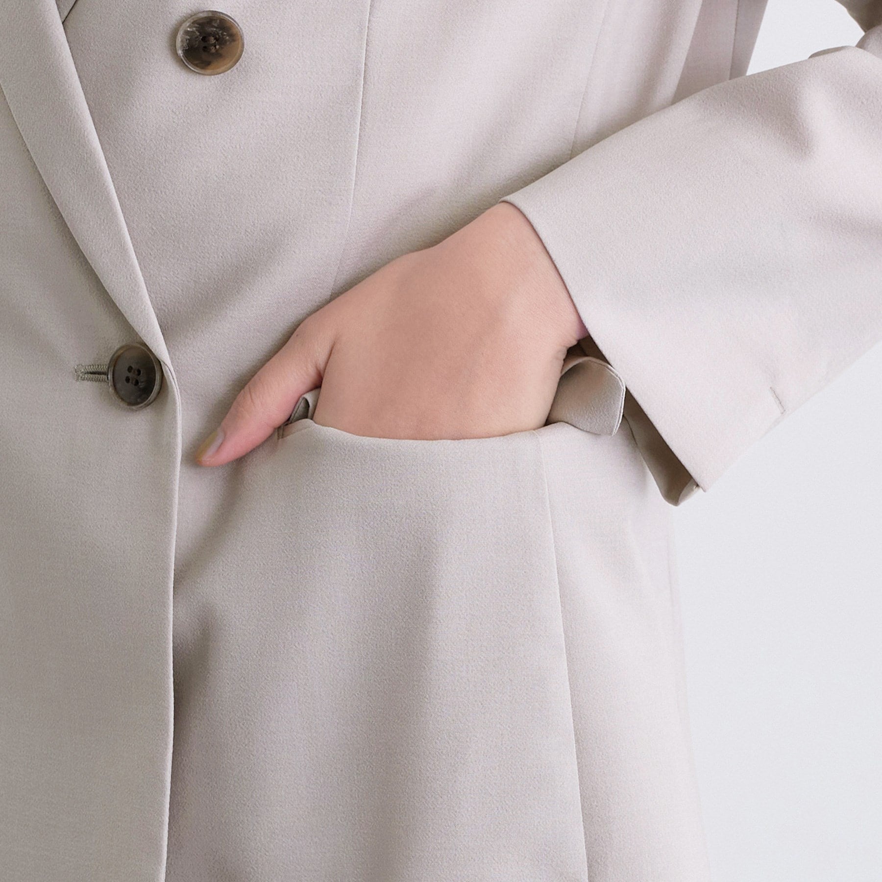 インディヴィ INDIVI 【UVケア】ライトダブルジャケット (ネイビー(094)) ネイビー(094)