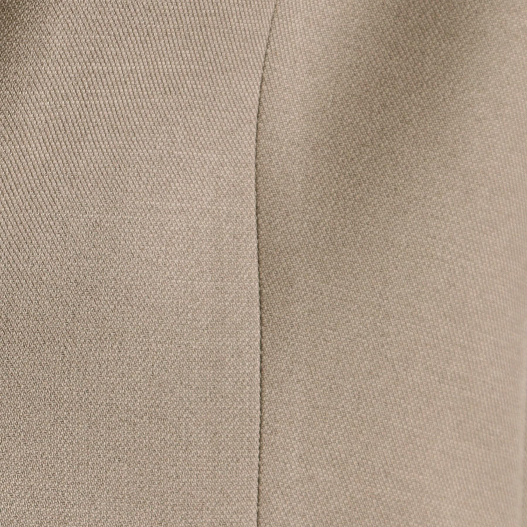 インディヴィ INDIVI 【洗える/UVケア/定番スーツ】ウール調ノーカラージャケット (ピンクベージュ(053)) ピンクベージュ(053)