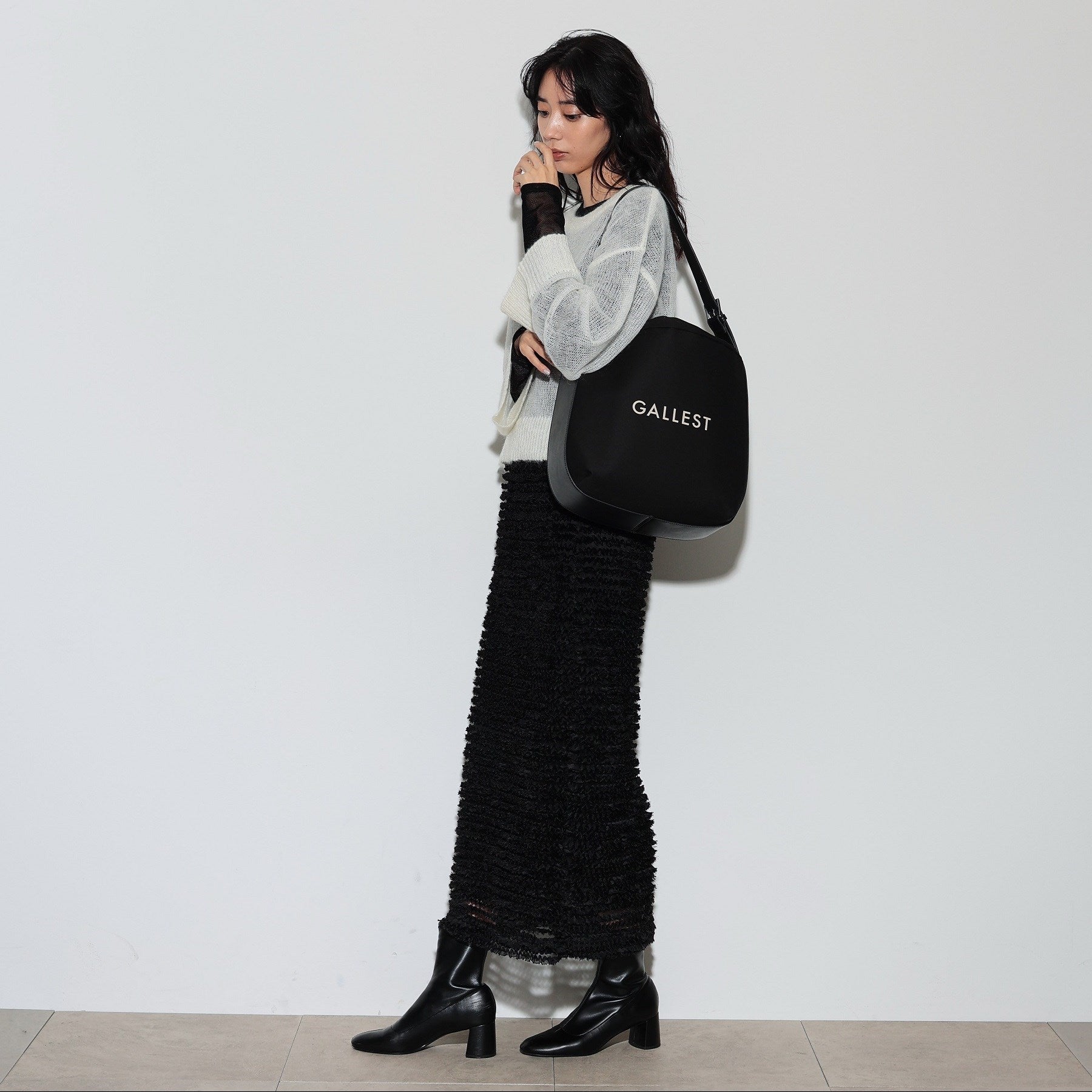 ギャレスト GALLEST コンビキャンバスバッグ (ブラック(019)) ブラック(019)