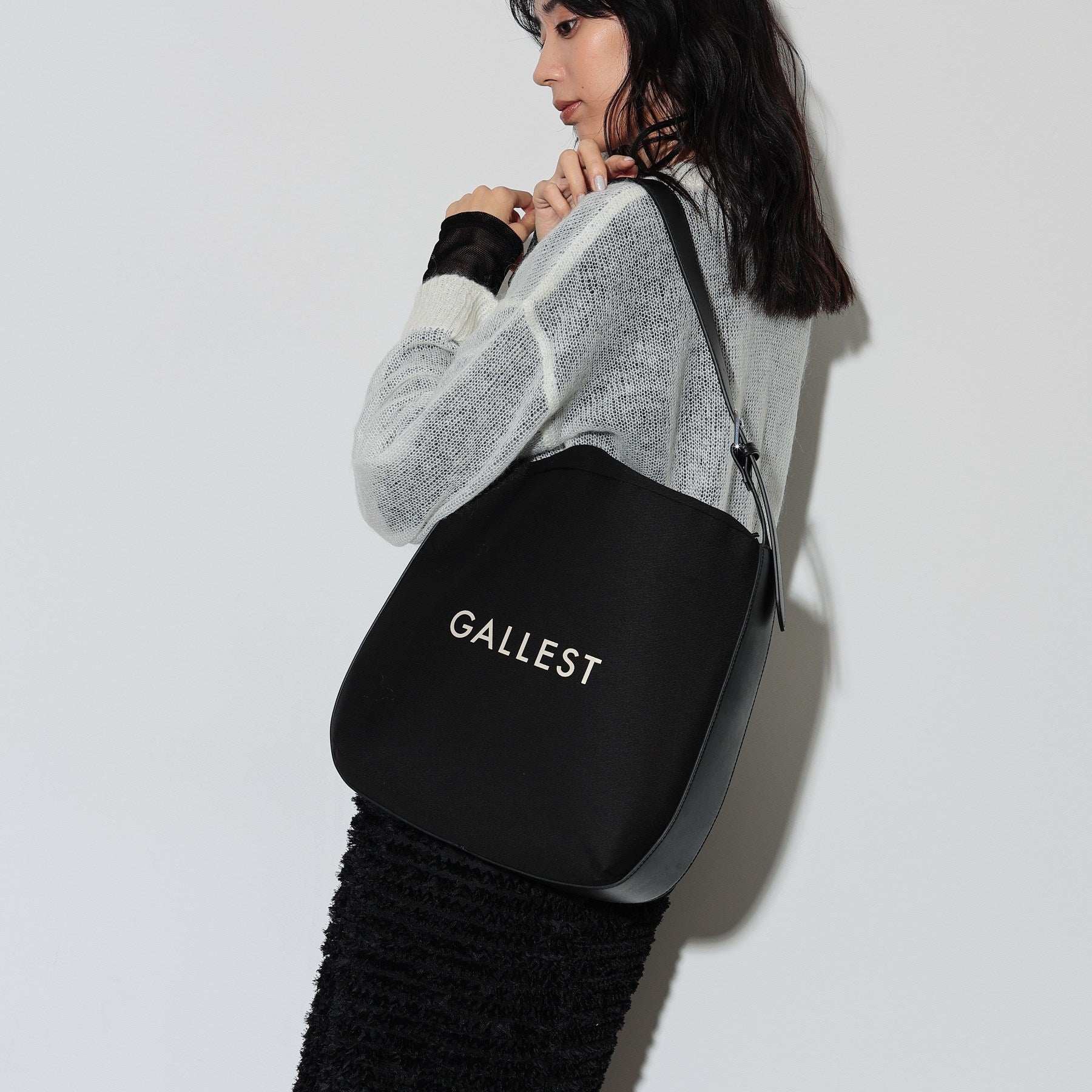 ギャレスト GALLEST コンビキャンバスバッグ (ブラック(019)) ブラック(019)