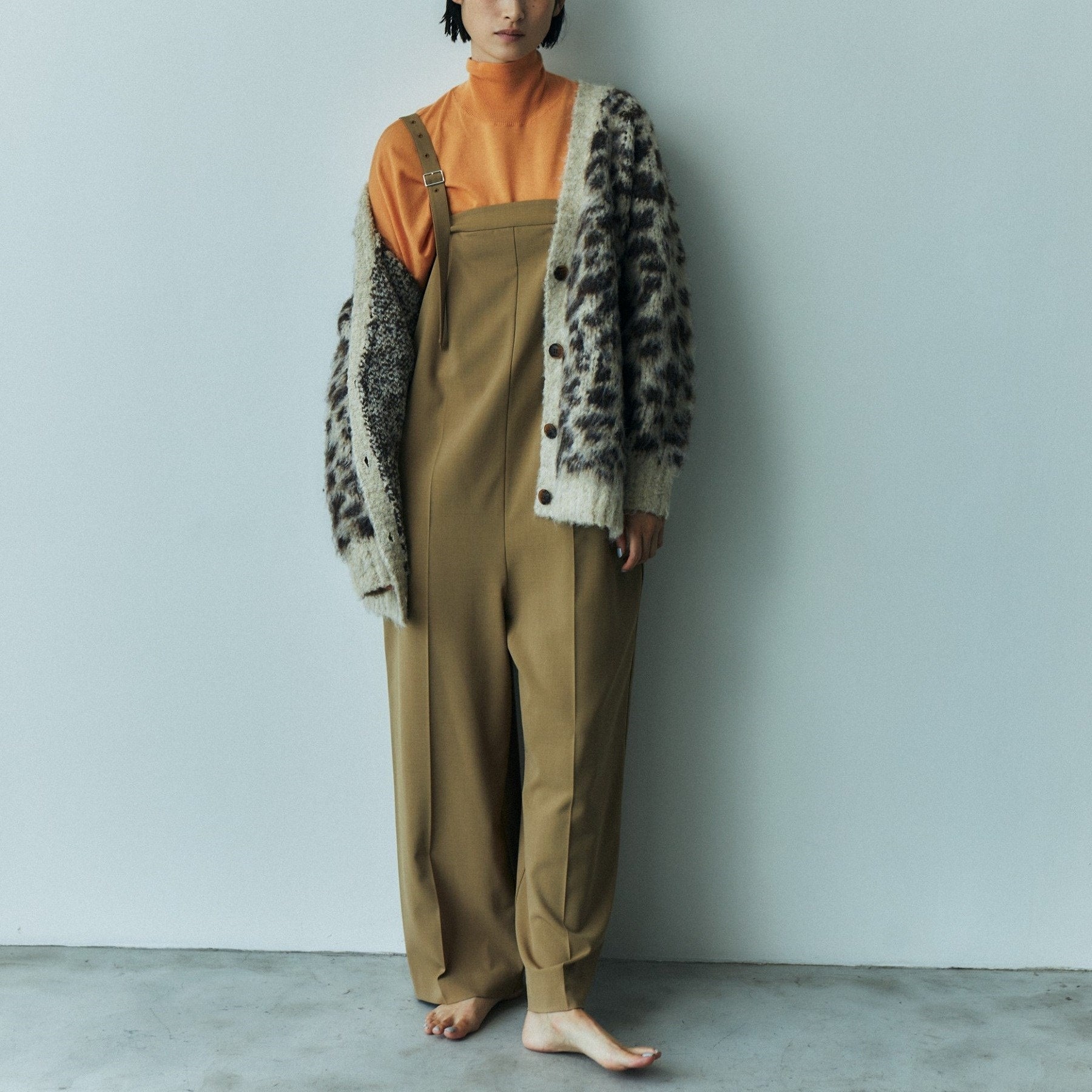 GALLEST LEOPARD FEATHER CARDIGAN