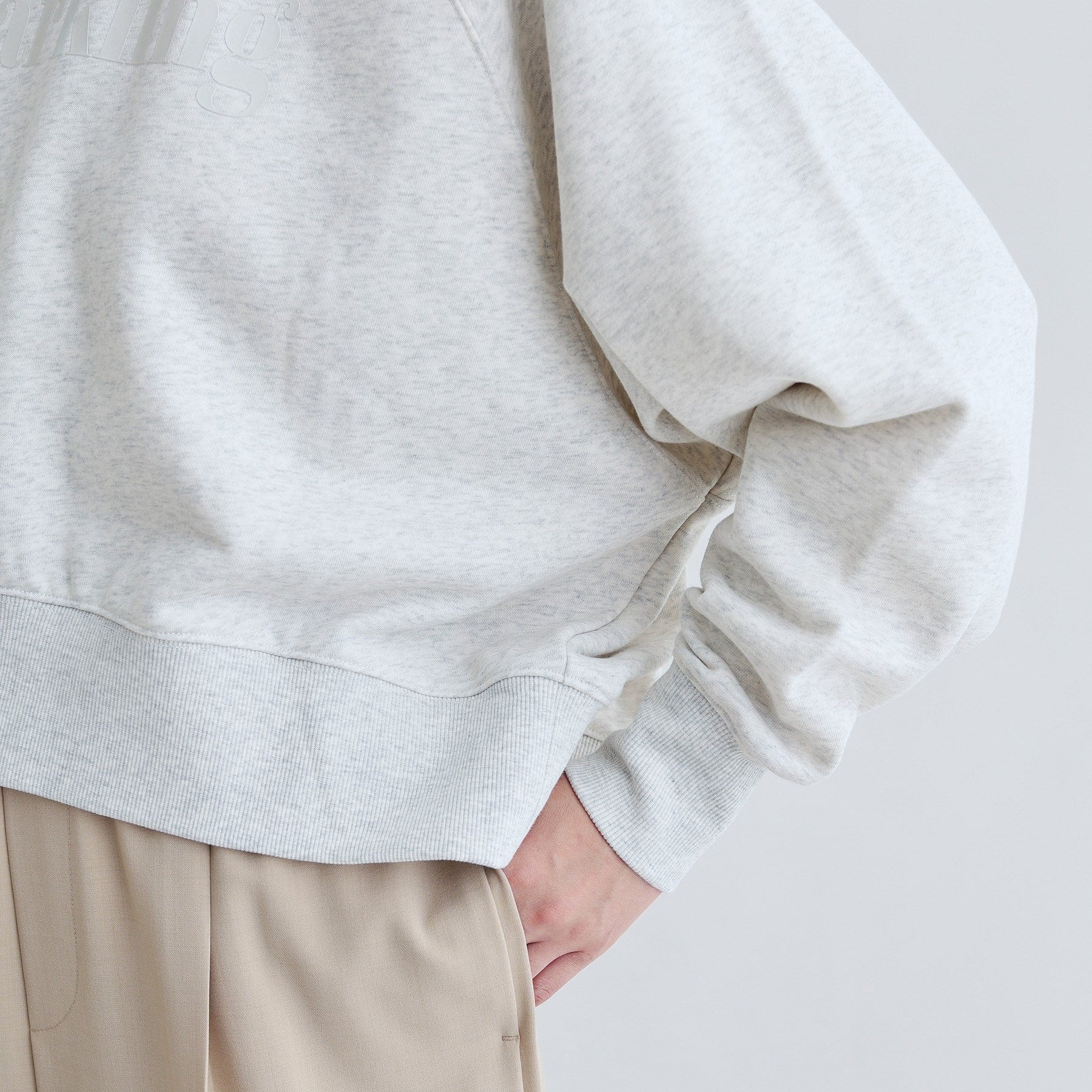 ギャレスト GALLEST ラウンドヘム裏毛ロゴトップス (ミントグリーン(021)) ミントグリーン(021)