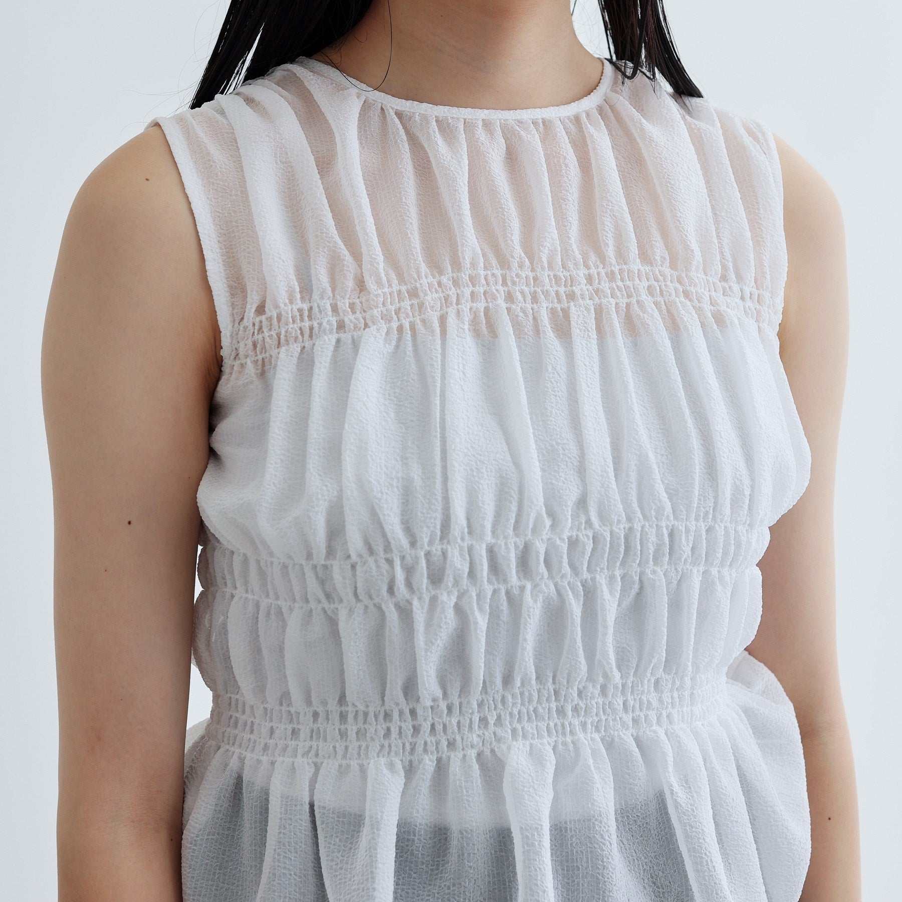 ギャレスト GALLEST ワッシャーティアードブラウス (ライトピンク(070)) ライトピンク(070)