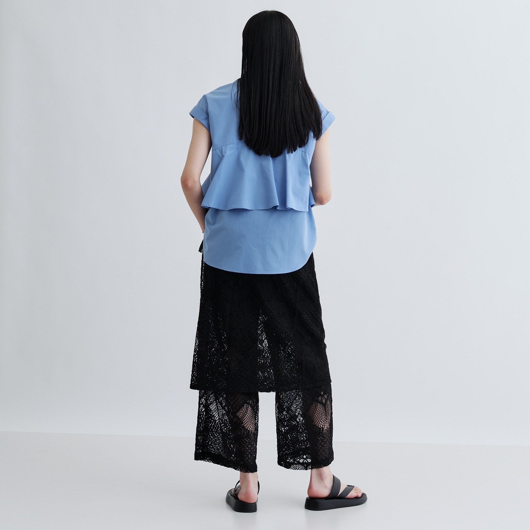 ギャレスト GALLEST ラップスカート付きレースパンツ (ブラック(019)) ブラック(019)