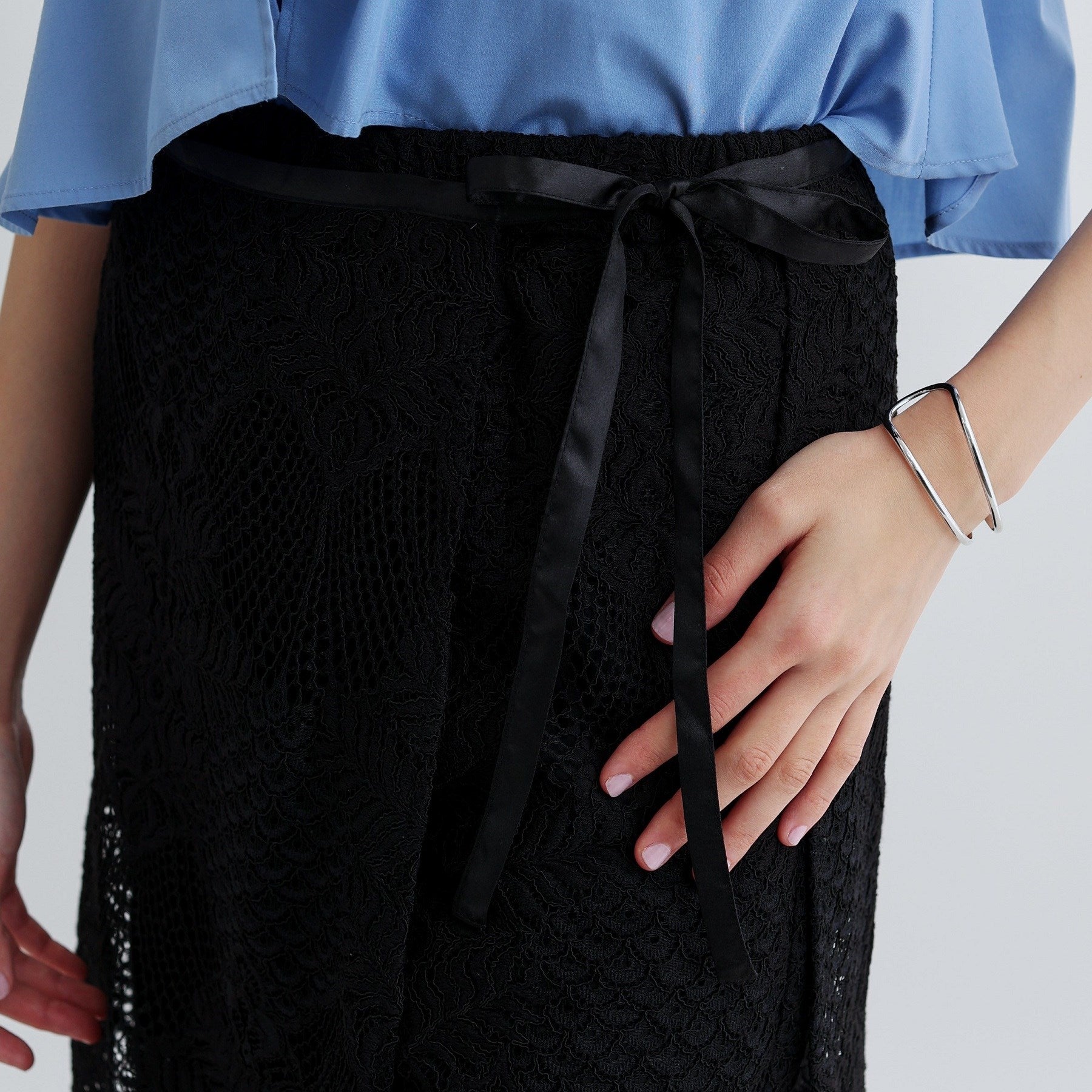 ギャレスト GALLEST ラップスカート付きレースパンツ (ブラック(019)) ブラック(019)