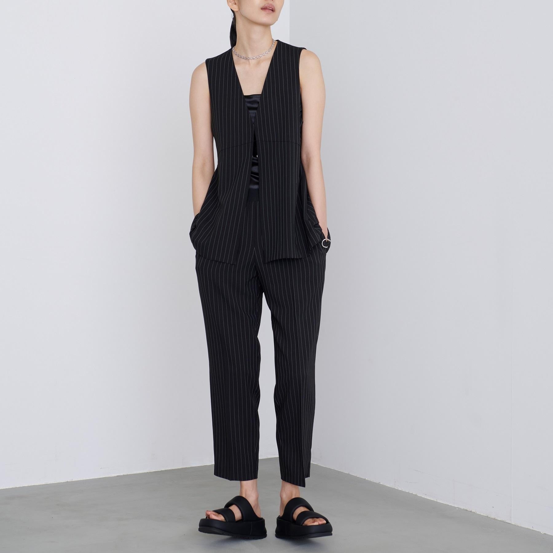 ギャレスト GALLEST 【接触冷感/セットアップ対応】イージーペプラムジレ (キャメルブラウン(041)) キャメルブラウン(041)