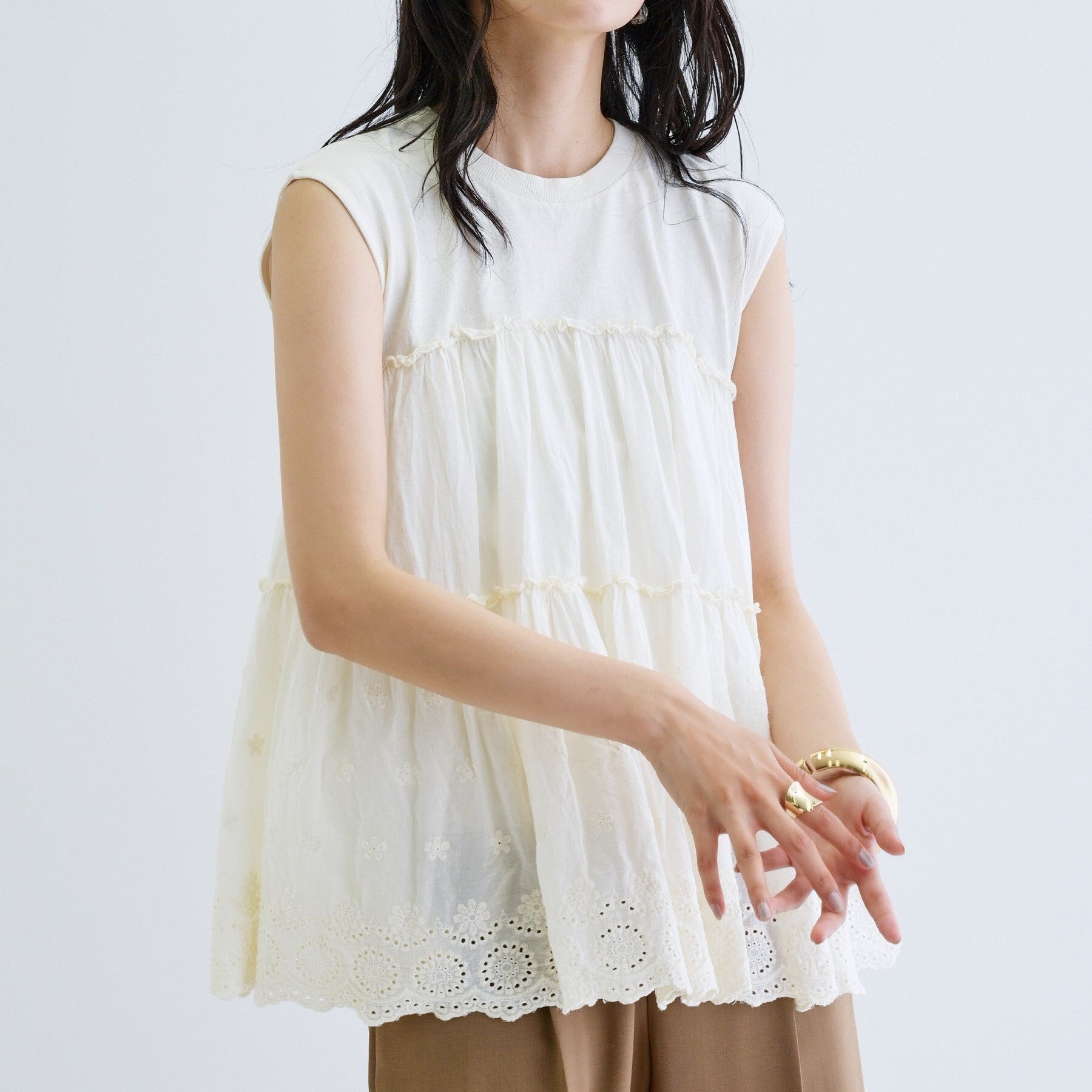 ギャレスト GALLEST ピグメントダイノースリーブカットソー (ミントグリーン(021)) ミントグリーン(021)