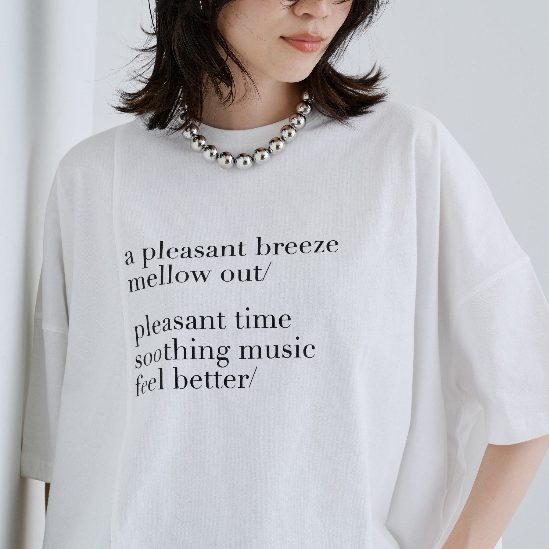 ギャレスト GALLEST イレギュラーグラフィックTシャツ (チャコールグレー(014)) チャコールグレー(014)