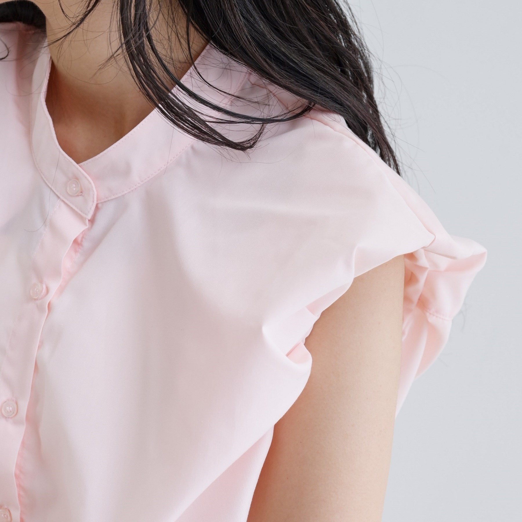 ギャレスト GALLEST 【一部店舗限定】ブロードパフショルブラウス (サックスブルー(390)) サックスブルー(390)