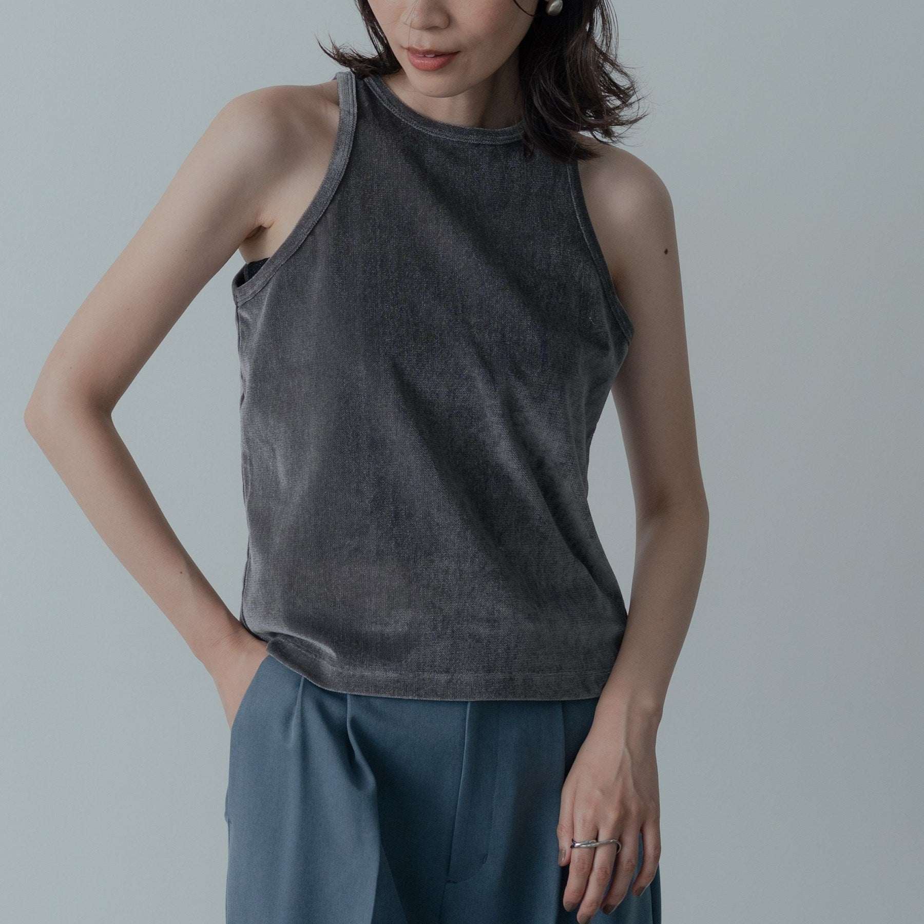 ギャレスト GALLEST チュールベロアアンサンブル (チャコールグレー(013)) チャコールグレー(013)