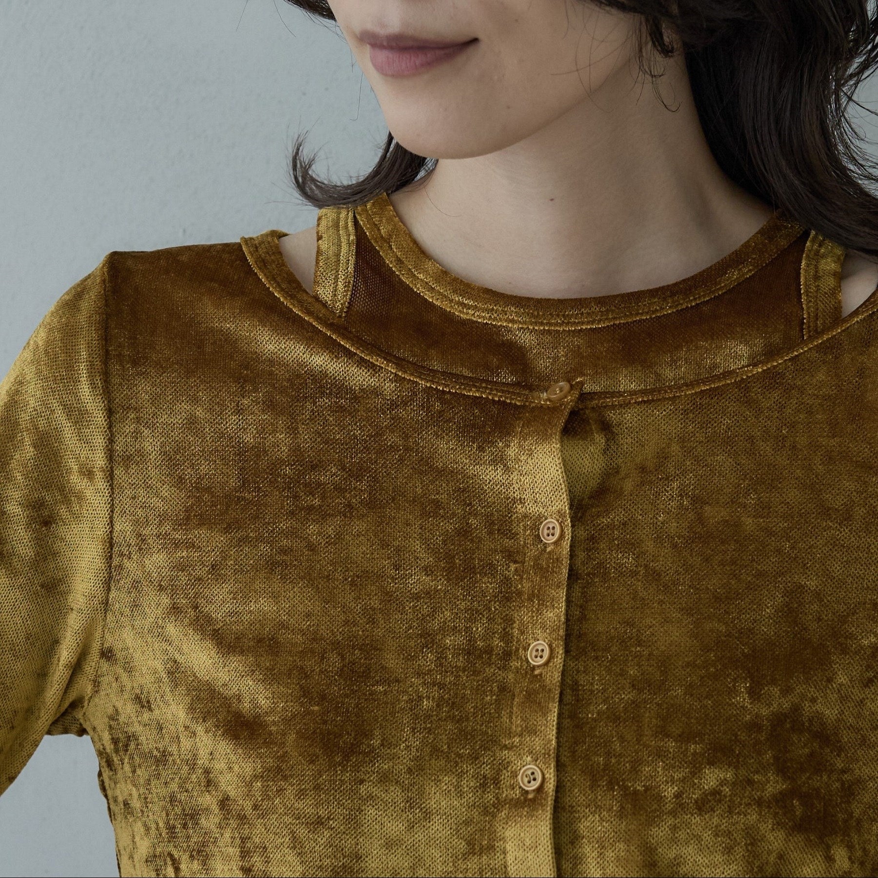 ギャレスト GALLEST チュールベロアアンサンブル (チャコールグレー(013)) チャコールグレー(013)