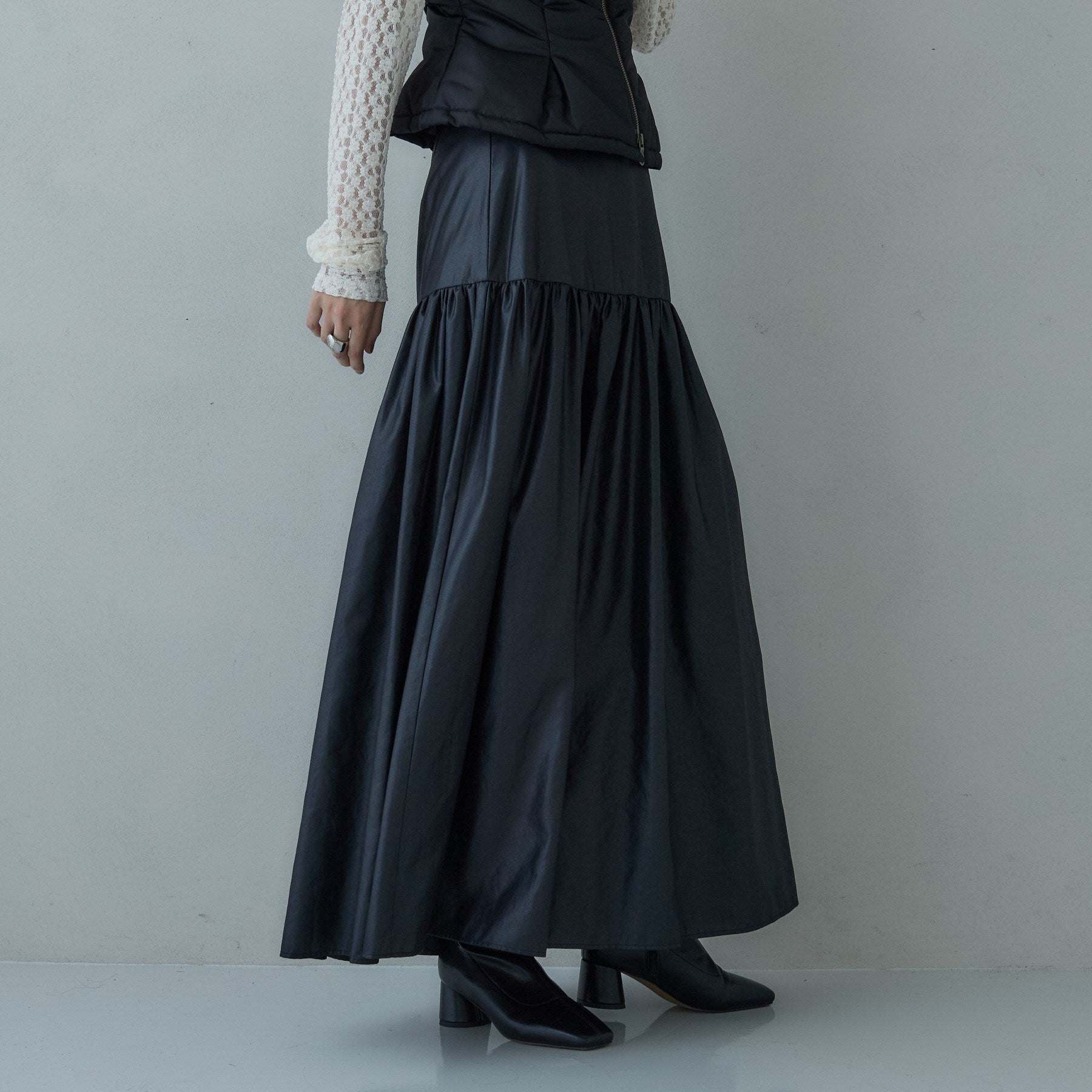 ギャレスト GALLEST レザーライクマキシスカート (ボルドー(064)) ボルドー(064)