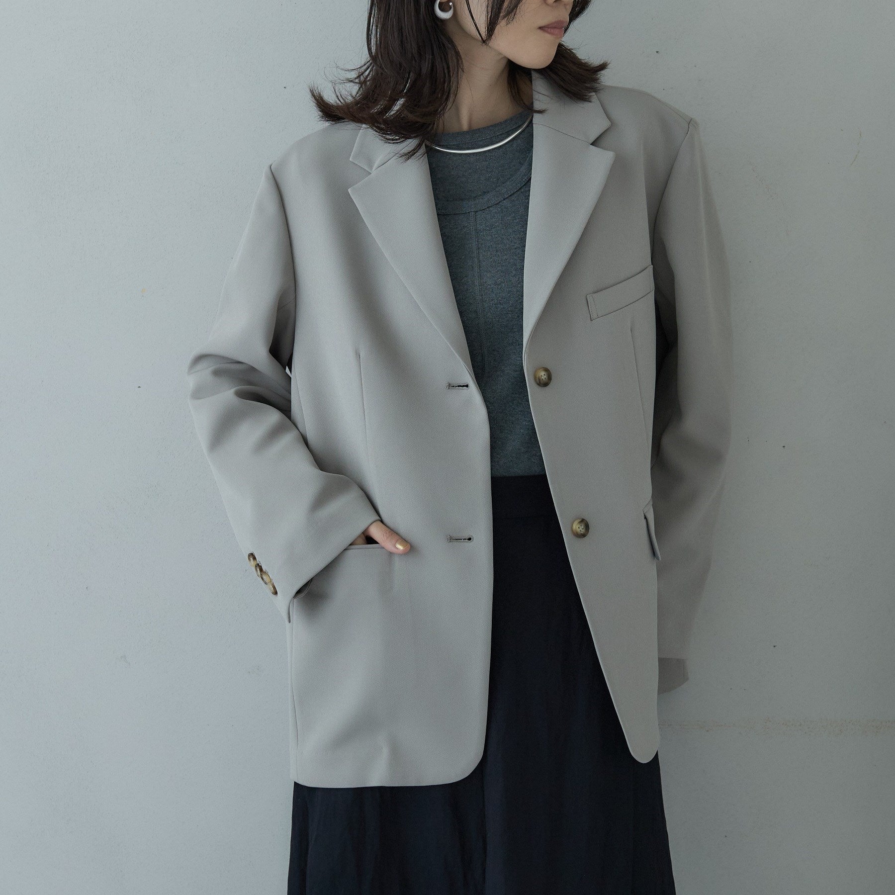 ギャレスト GALLEST ダブルクロスオーバージャケット (ベージュ(052)) ベージュ(052)