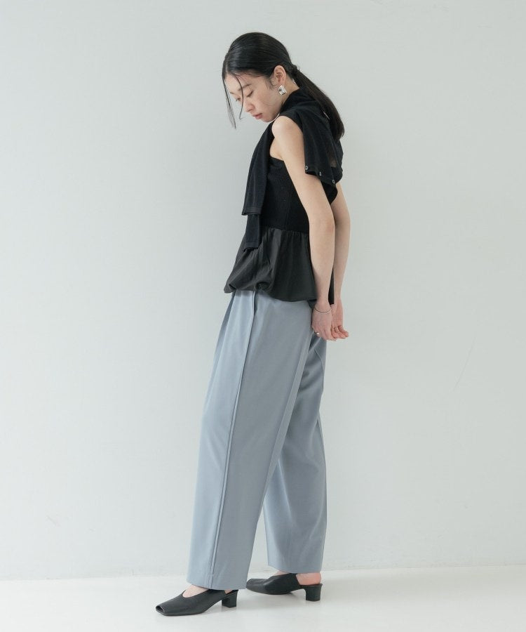 ギャレスト GALLEST Comfy SET UP|イージーストレートワイドパンツ【セットアップ対応】 (ブラック(019)) ブラック(019)