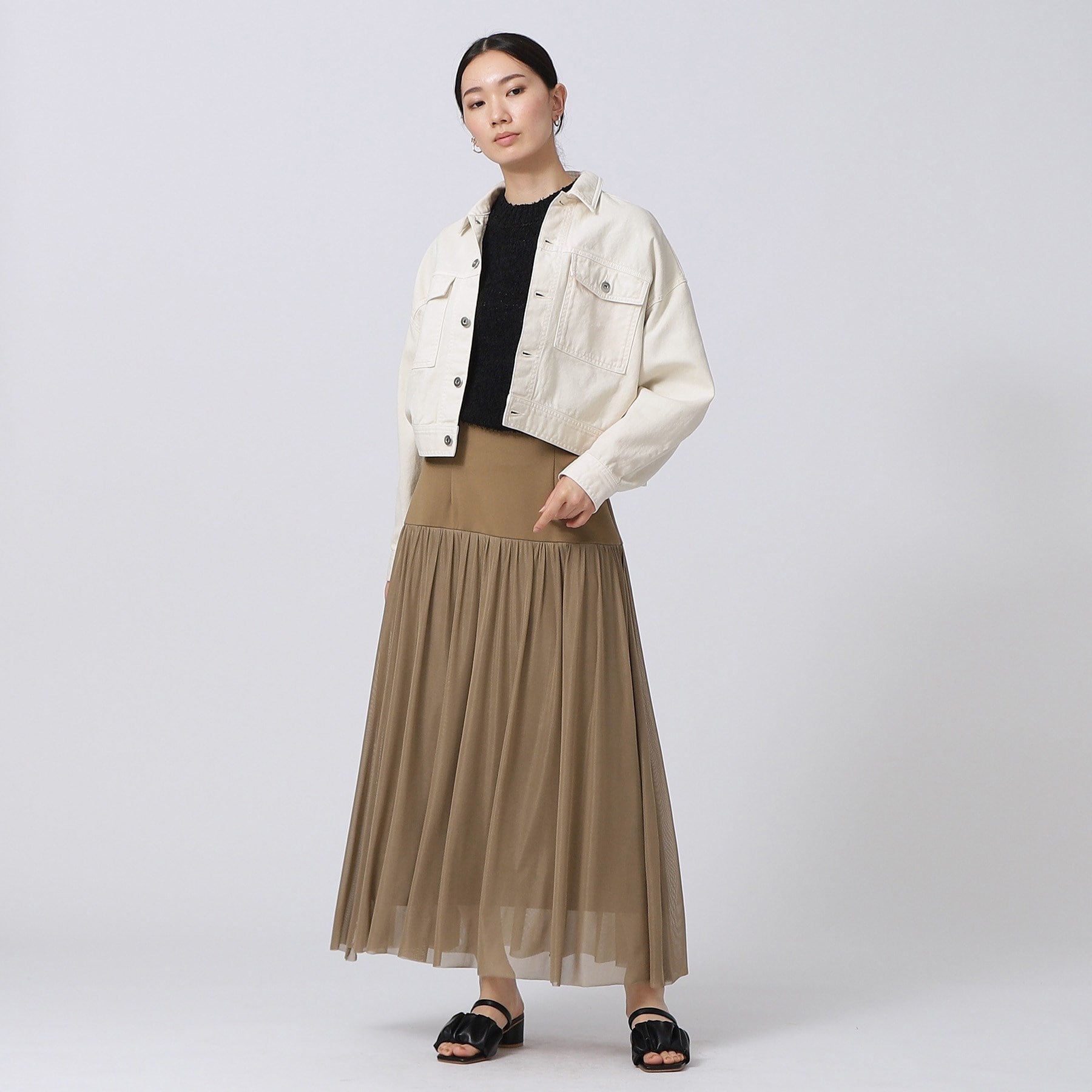 GALLEST Tulle Combination Skirt