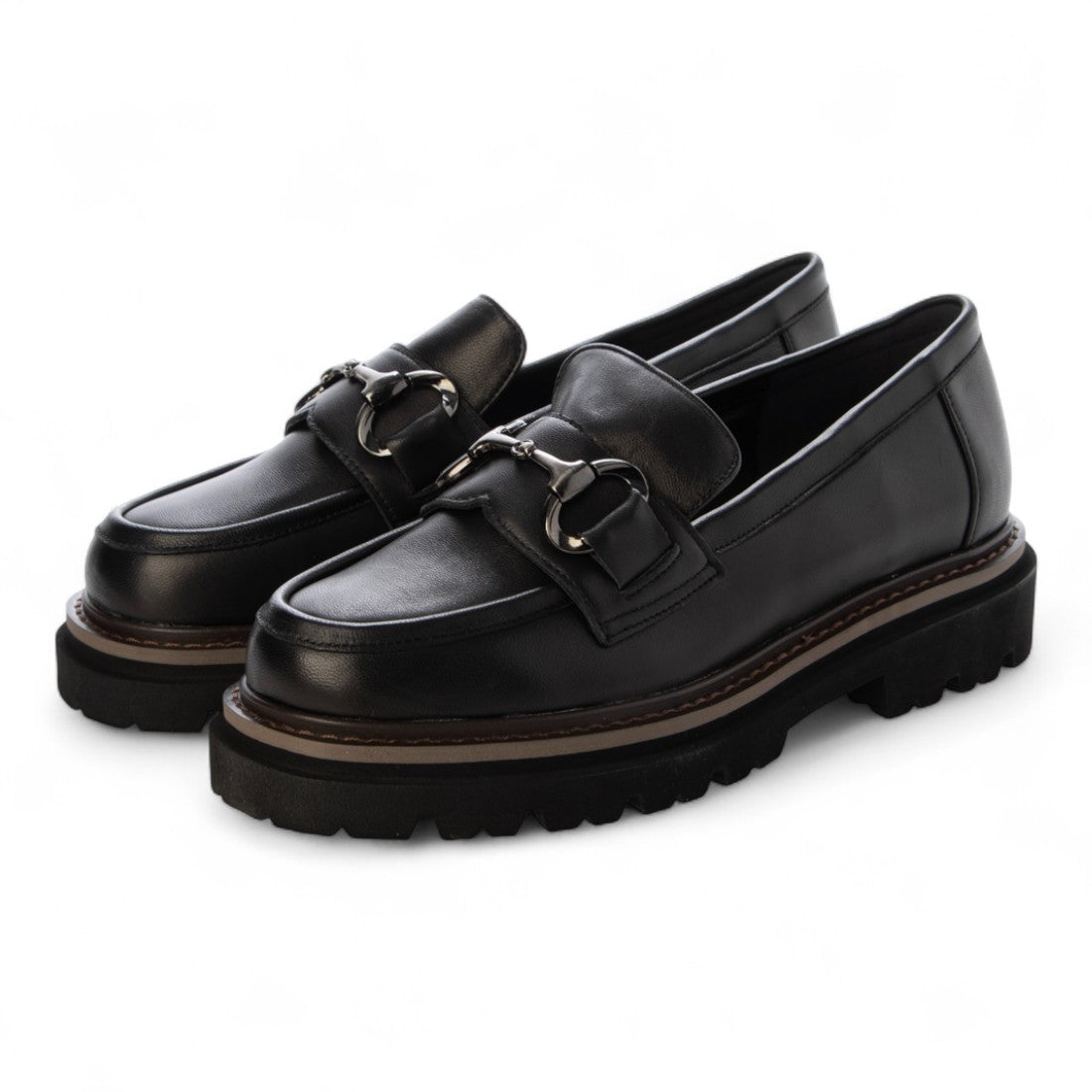 インターショシュール INTER-CHAUSSURES 撥水厚底ビットローファー