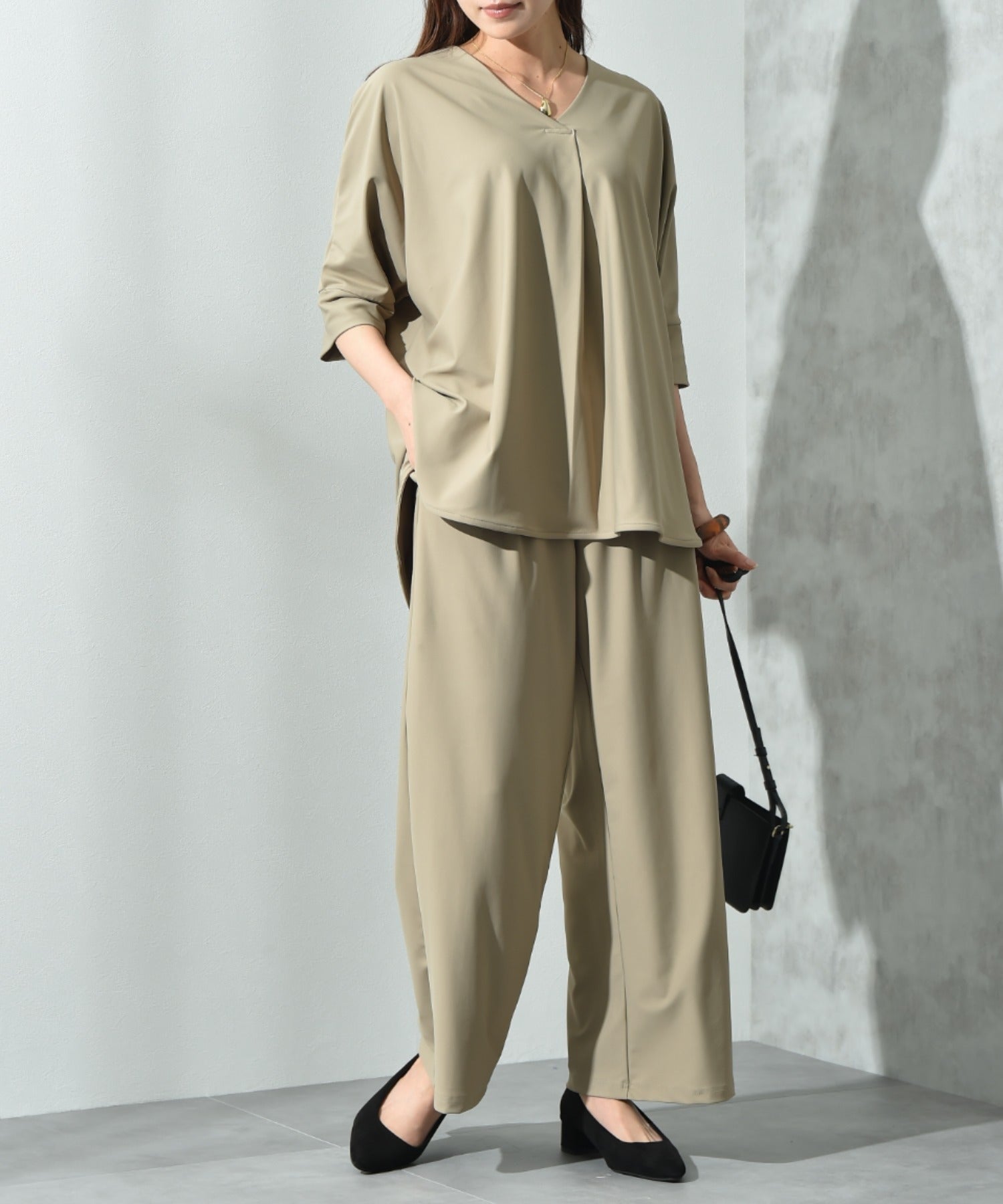 Interplanet INTERPLANET 【UV・Quick Drying】 Dolman Tunic + Wide Pants