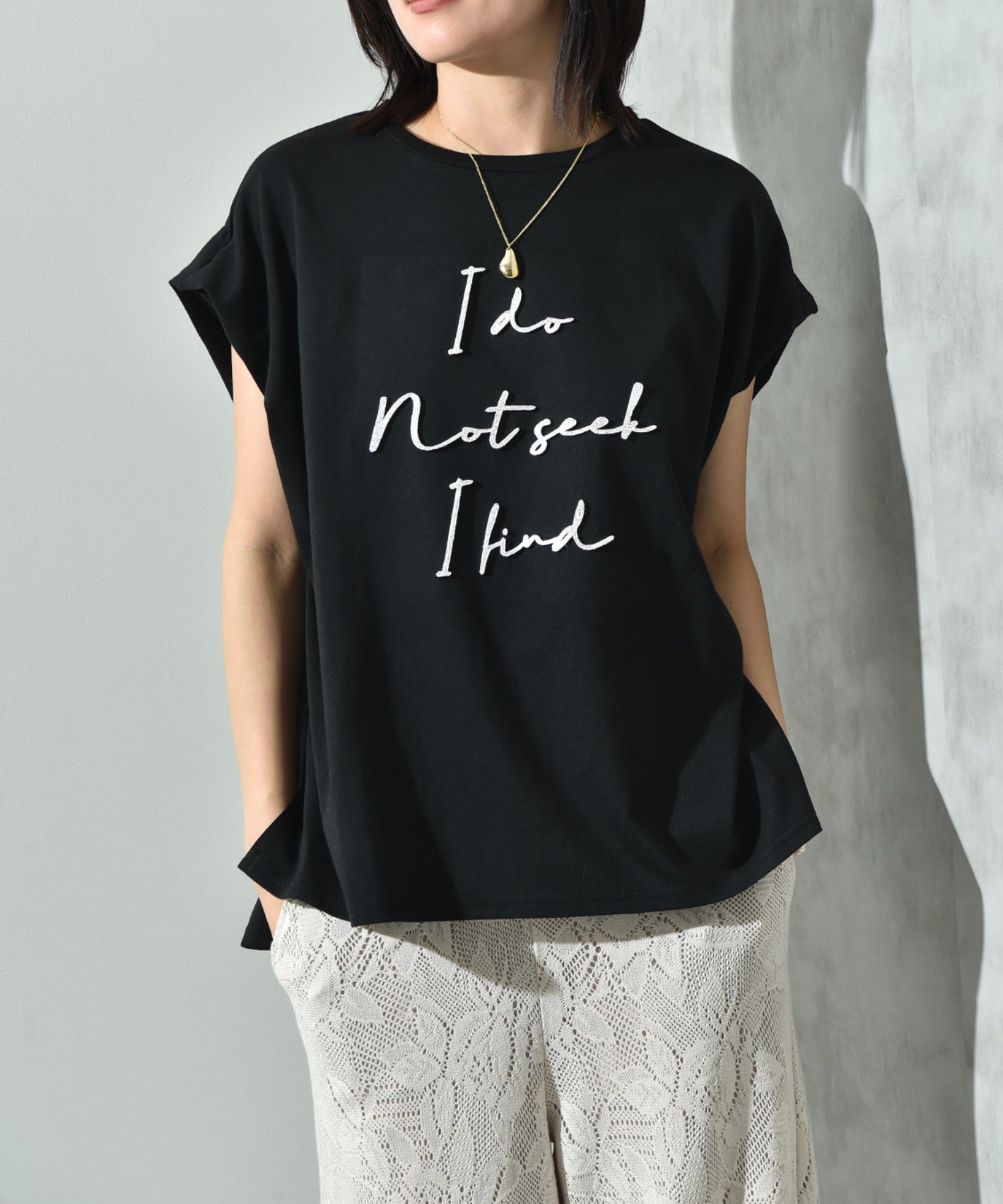 インタープラネット INTERPLANET TC天竺歯ブラシ刺繍ロゴT (ブラック) ブラック