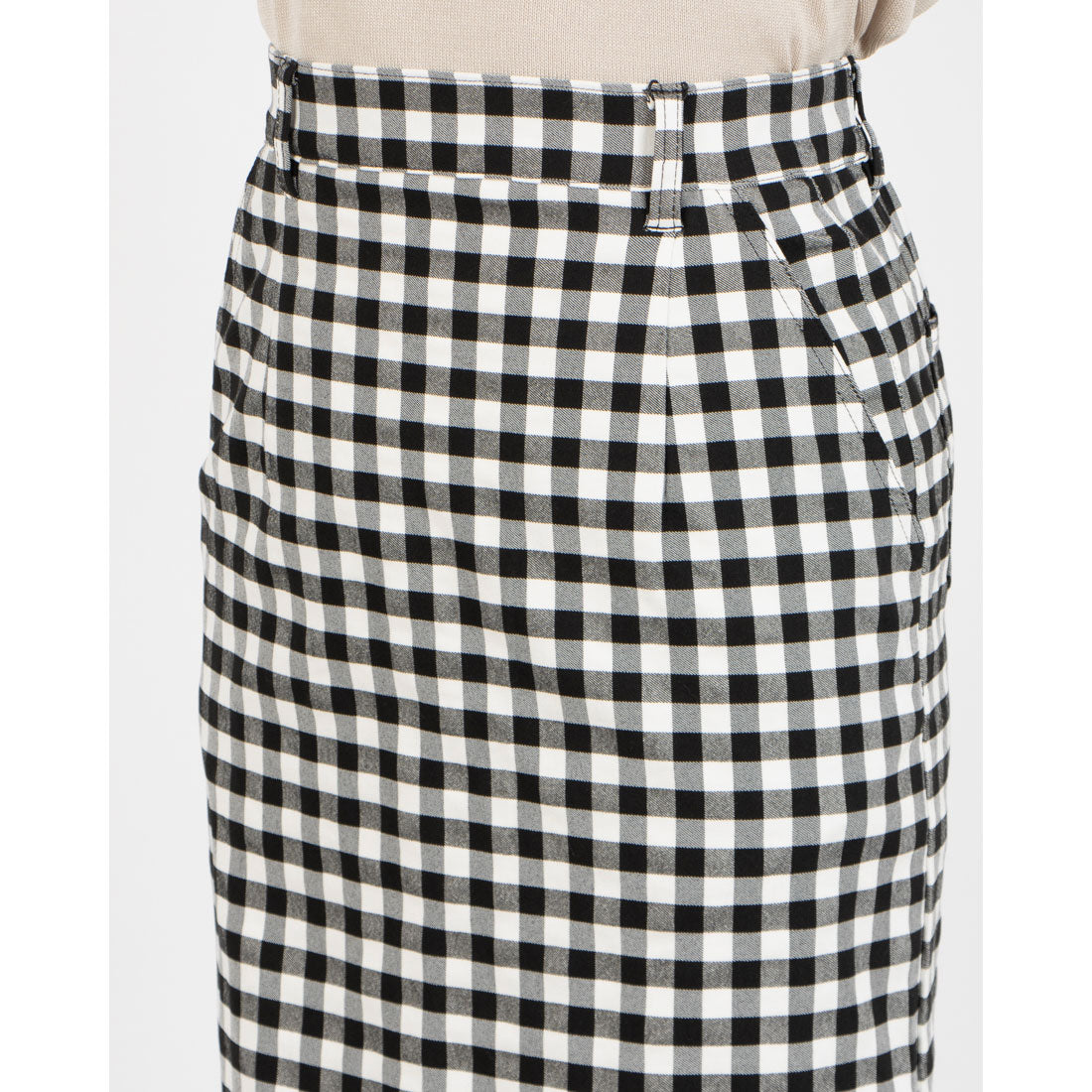 インタープラネット INTERPLANET ストレッチナロースカート (ドット ブラック) ドット ブラック