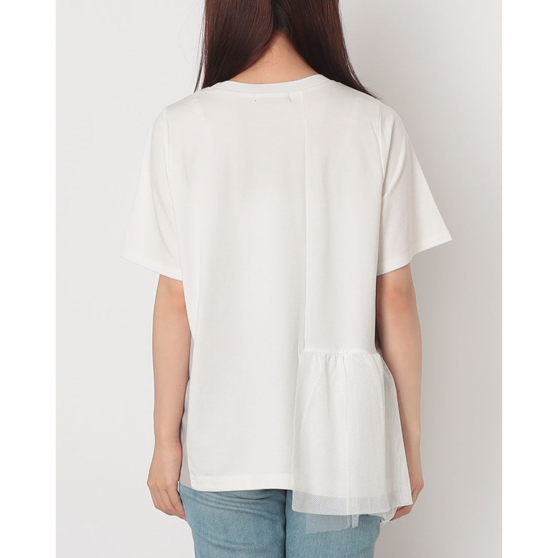 インタープラネット INTERPLANET 裾メッシュ切替プルオーバー (ホワイト) ホワイト