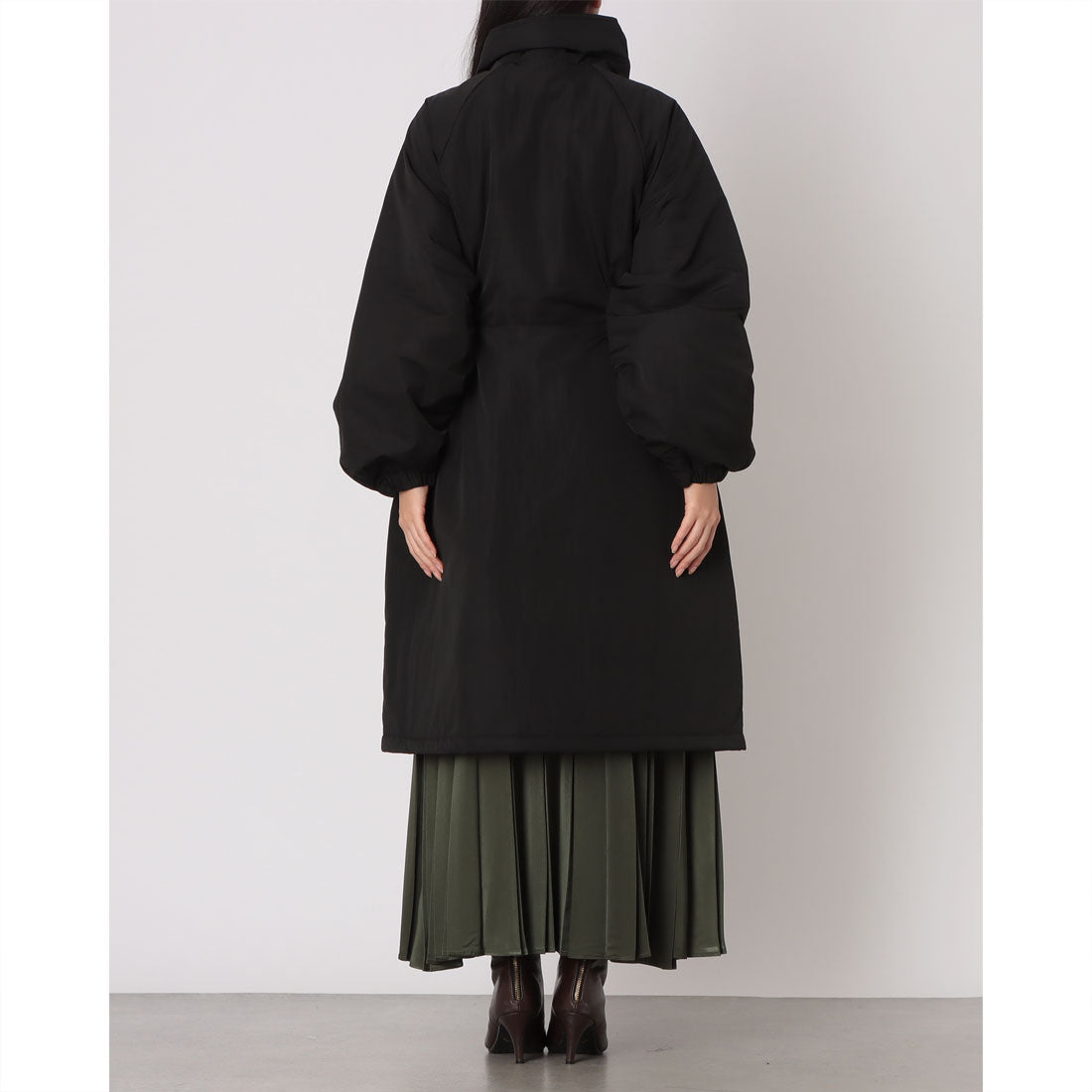 インタープラネット INTERPLANET ウ゛ィンテージクロスZIPロングコート (ブラック) ブラック