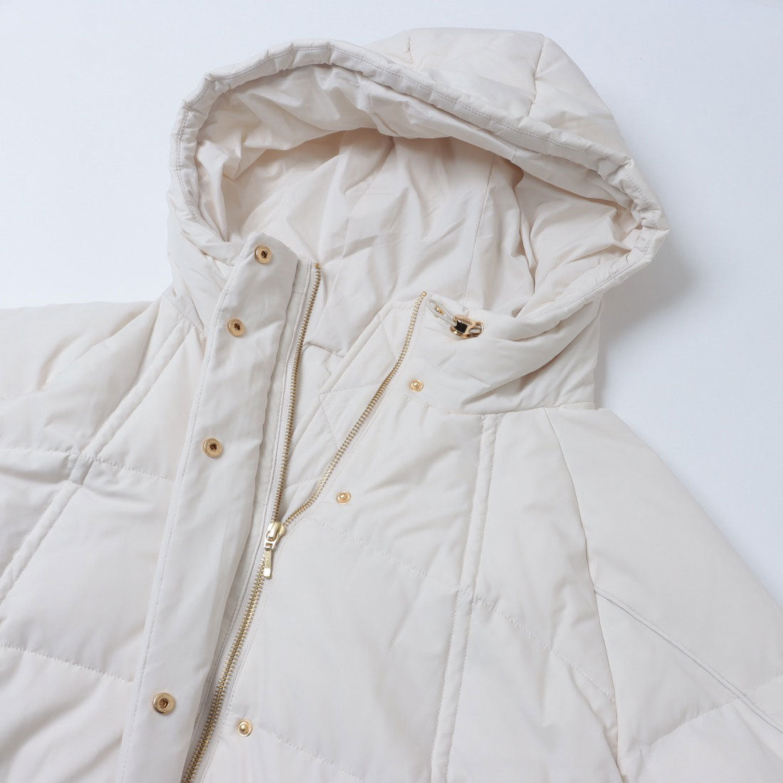 インタープラネット INTERPLANET ストレッチフードミドルピュアダウン (グレージュ) グレージュ