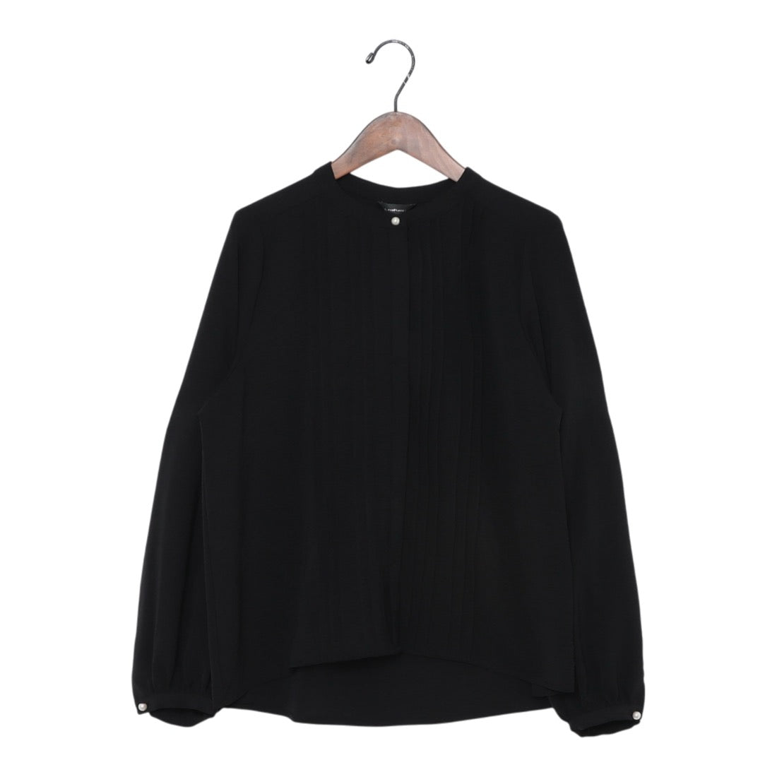 インタープラネット INTERPLANET ポーラピンタックブラウス (ブラック) ブラック