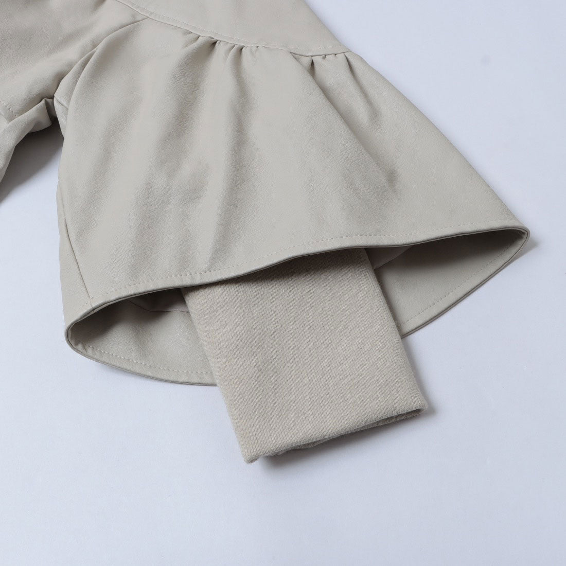 インタープラネット INTERPLANET フェクレザーノーカラーティアードジャケット (ネイビー) ネイビー