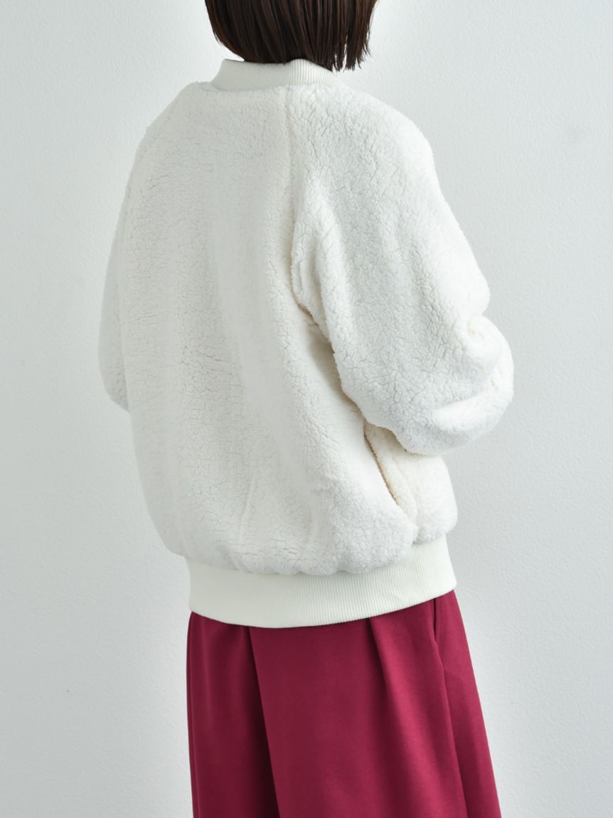 インタープラネット INTERPLANET Eツイル*ボアリバーシブルMAー1ブルゾン