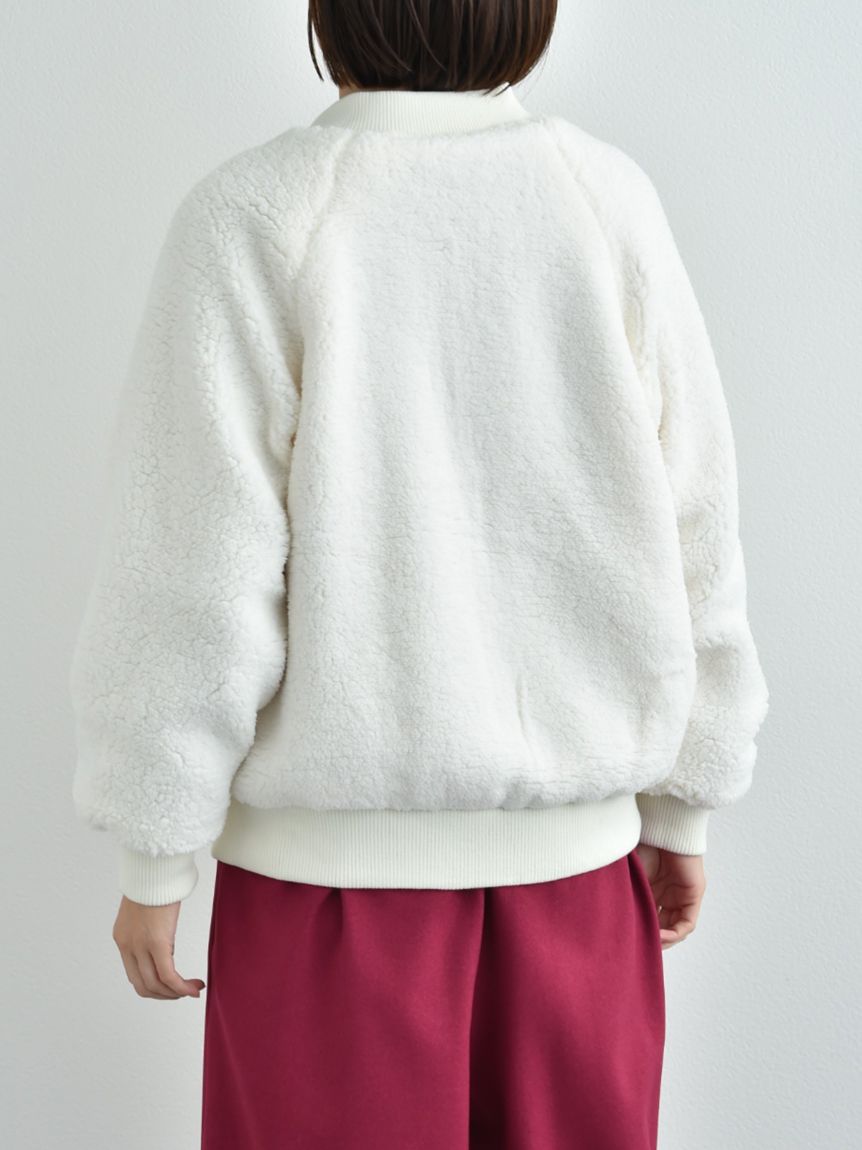 インタープラネット INTERPLANET Eツイル*ボアリバーシブルMAー1ブルゾン