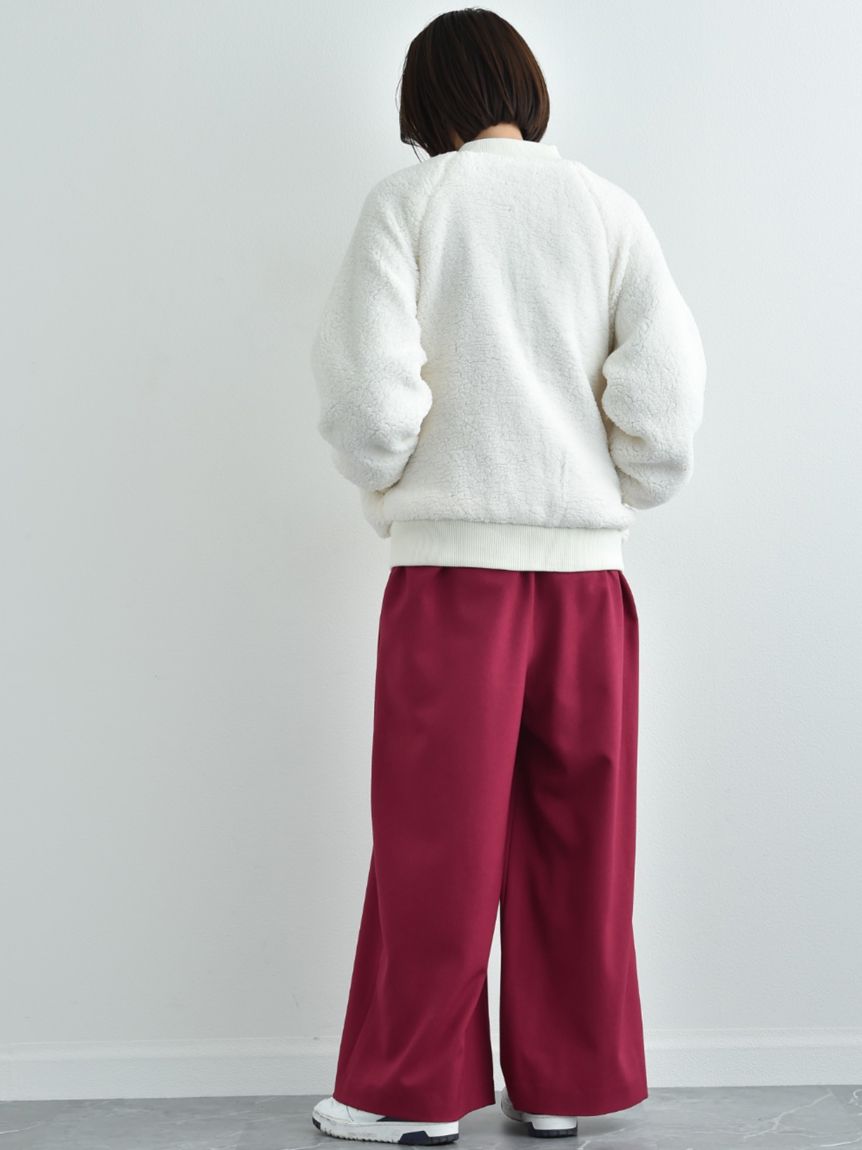 インタープラネット INTERPLANET Eツイル*ボアリバーシブルMAー1ブルゾン