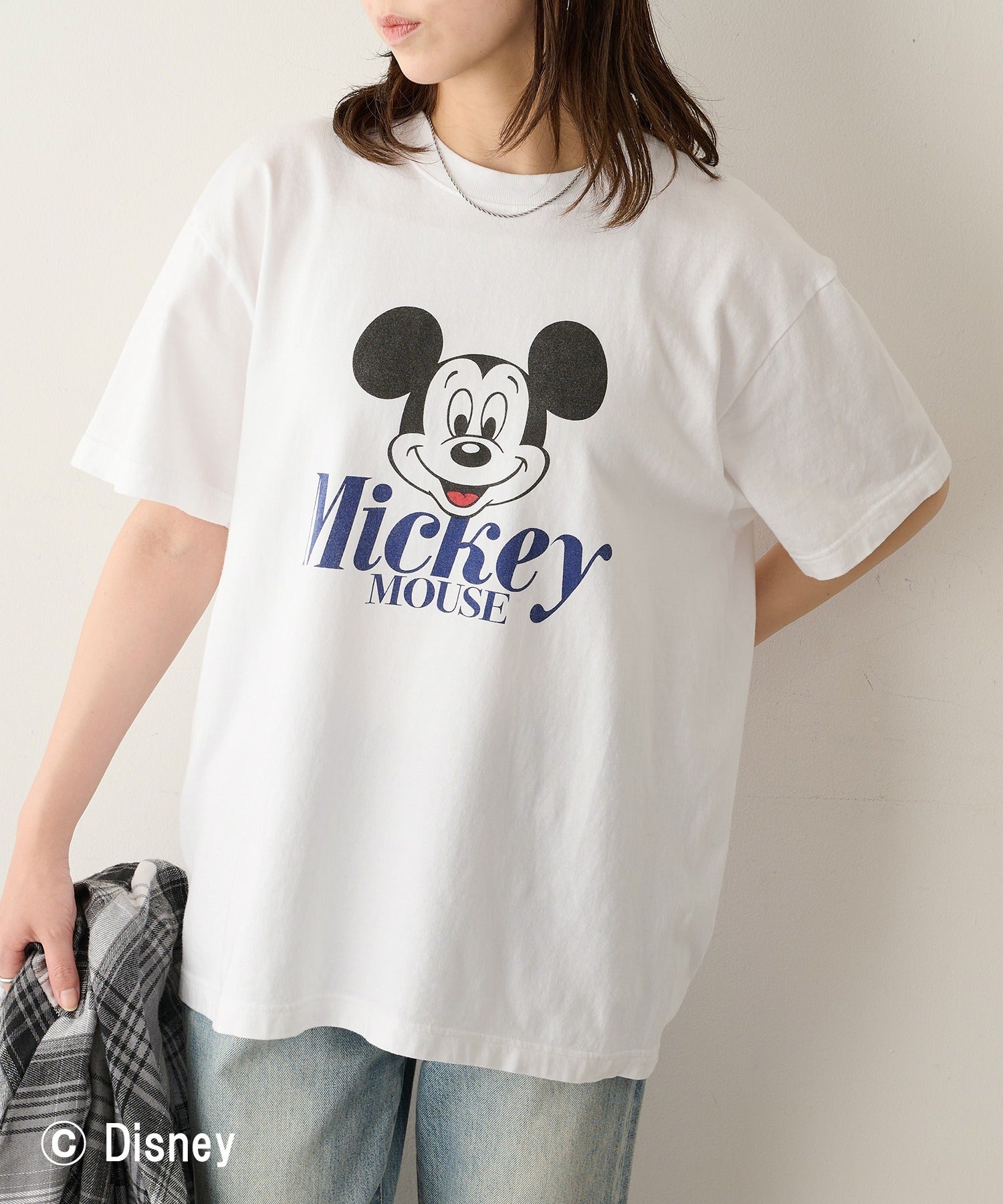 グッドロックスピード GOOD ROCK SPEED Disney / Mickey Mouse ミッキーマウス / Tシャツ (ホワイト) ホワイト