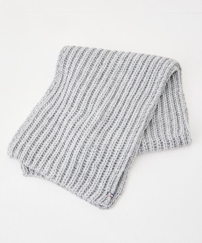 イッツインターナショナル I.T.'S. international ロングリブマフラー《MAISON BONEFOY》 (ベージュ2) ベージュ2