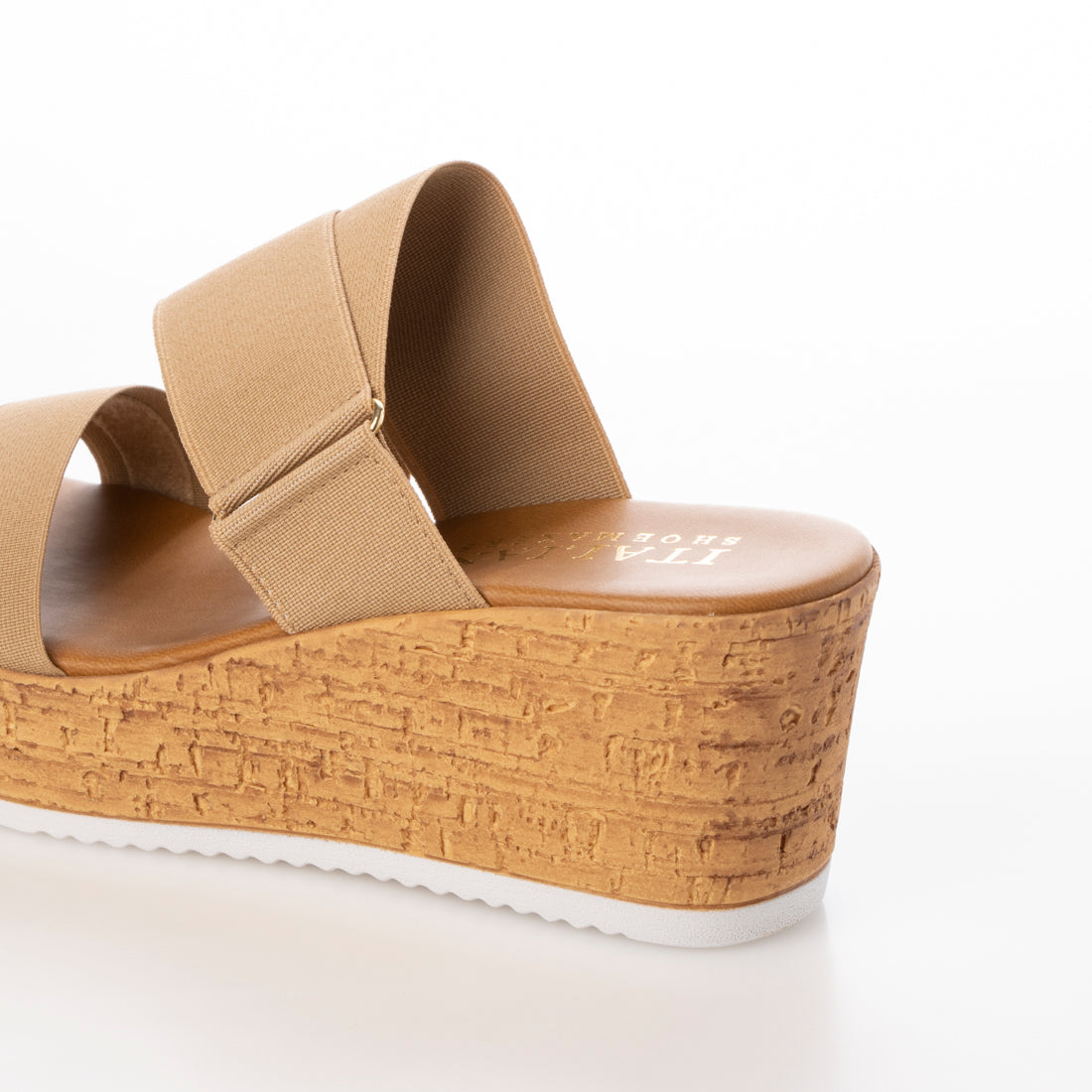 イタリアンシューメーカーズ ITALIAN SHOEMAKERS 厚底ミュールサンダル (ベージュ雑材) ベージュ雑材