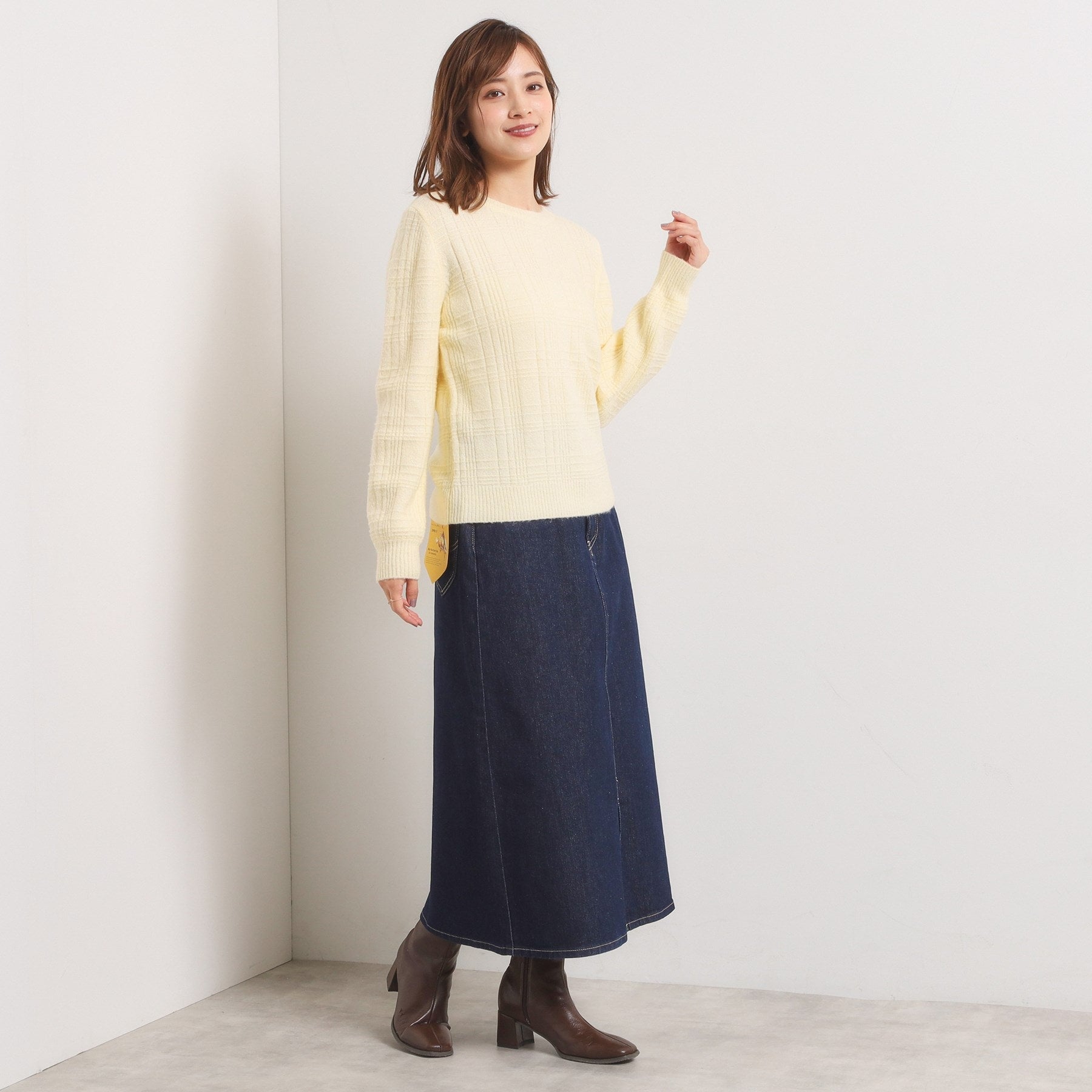 イッツデモ ITS'DEMO Lee Babe デニムスカート (ネイビー(094)) ネイビー(094)