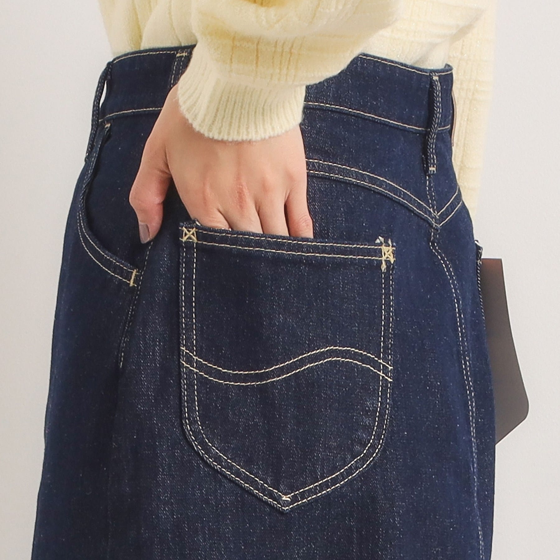 イッツデモ ITS'DEMO Lee Babe デニムスカート (ネイビー(094)) ネイビー(094)