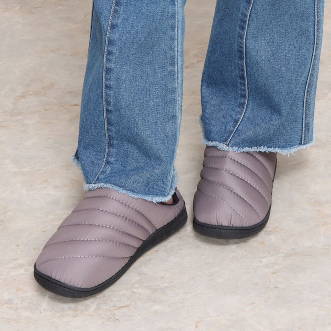 イタリコ ITALICO VASTVIGOR ふかふか あったか ダウンスリッポンサンダル