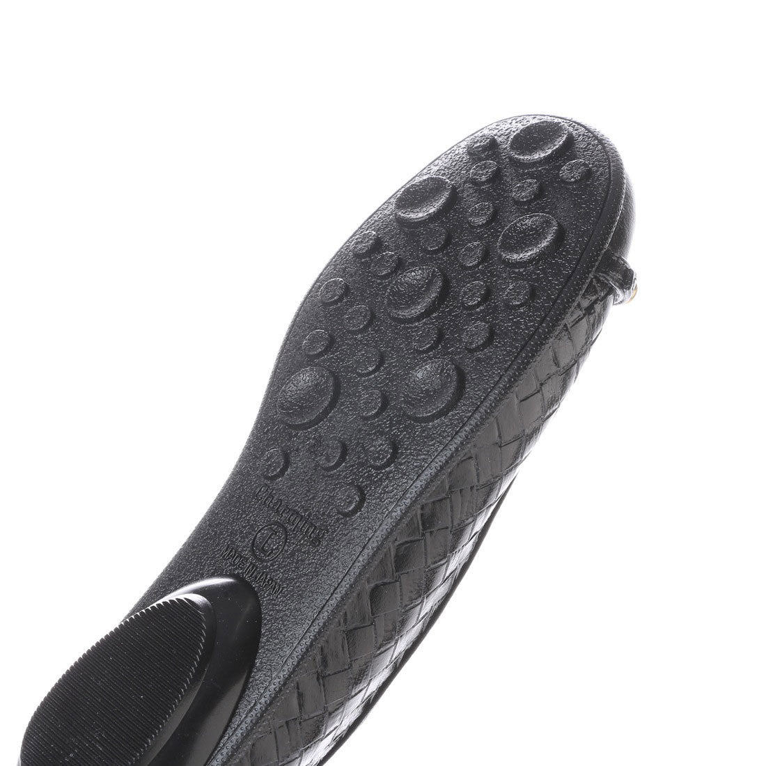 イタリコ ITALICO 日本製 防水 型押しメッシュ風ぺたんこレインパンプス