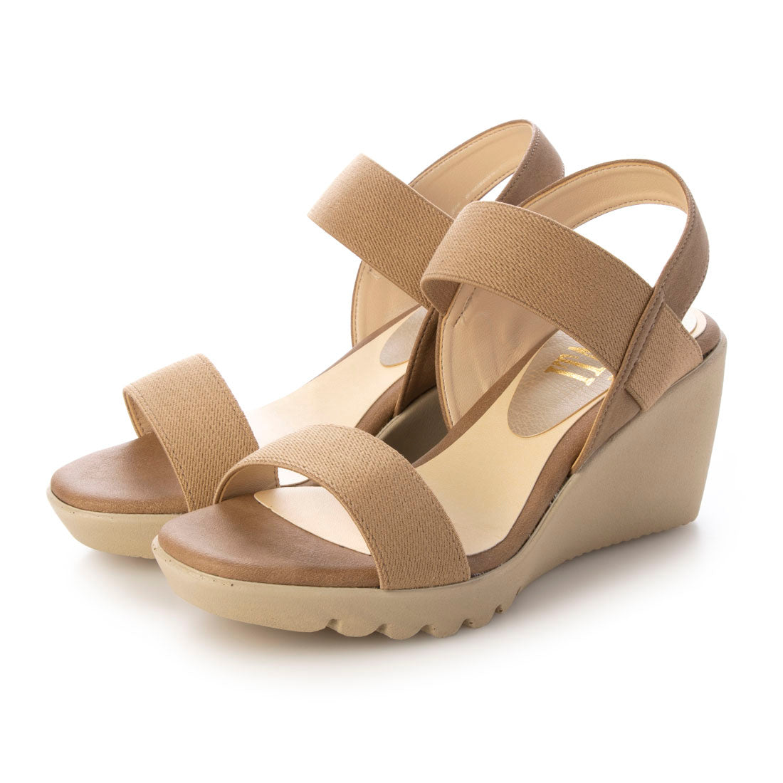 イタリコ ITALICO 日本製 楽ちん 痛くない セパレート ウェッジソールサンダル (ベージュ) ベージュ