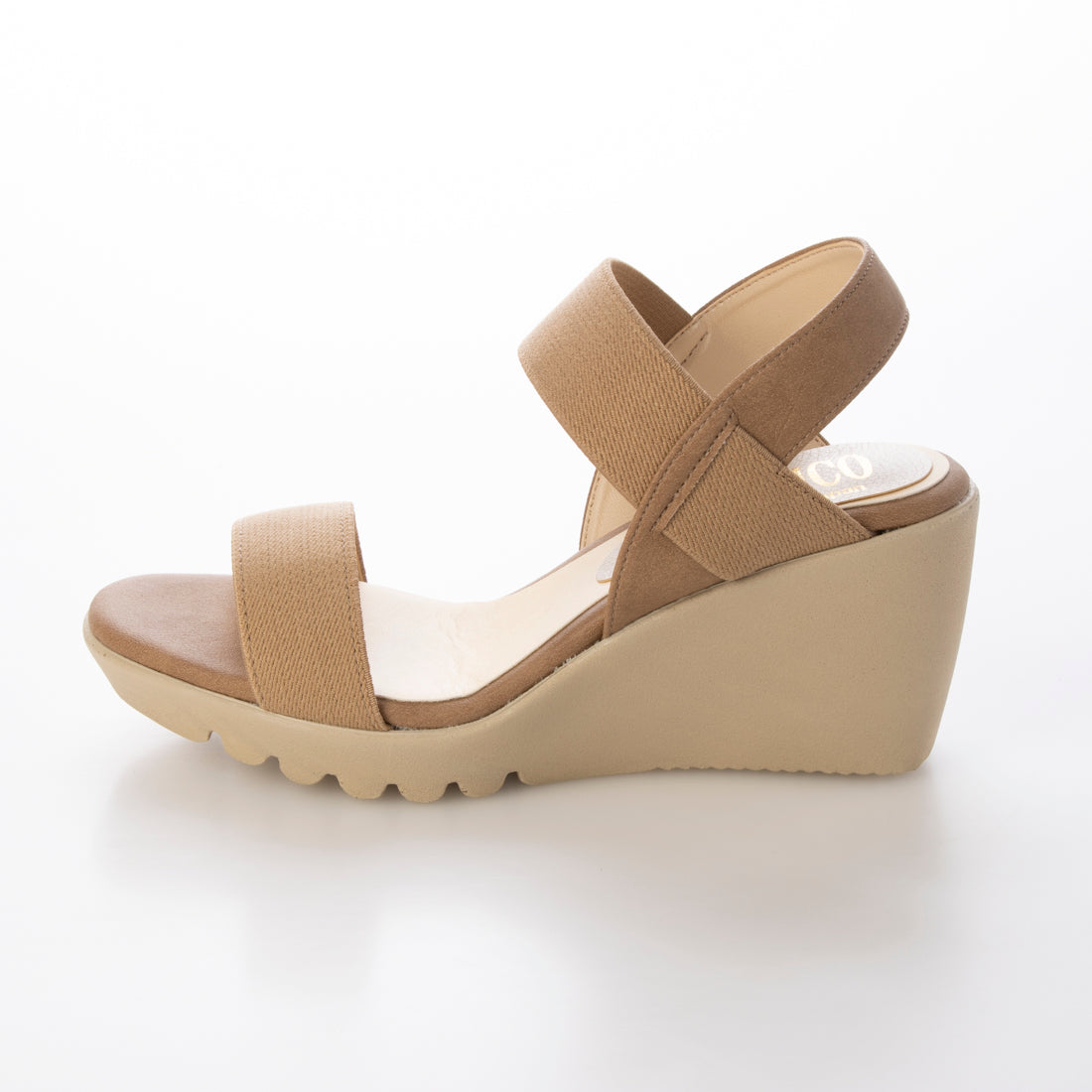 イタリコ ITALICO 日本製 楽ちん 痛くない セパレート ウェッジソールサンダル (ベージュ) ベージュ